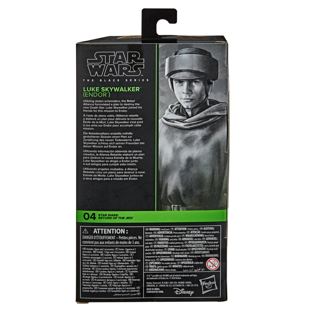 Hot! Star Wars The Black Series 6-Inch Luke Skywalker (Endor) Action Figure