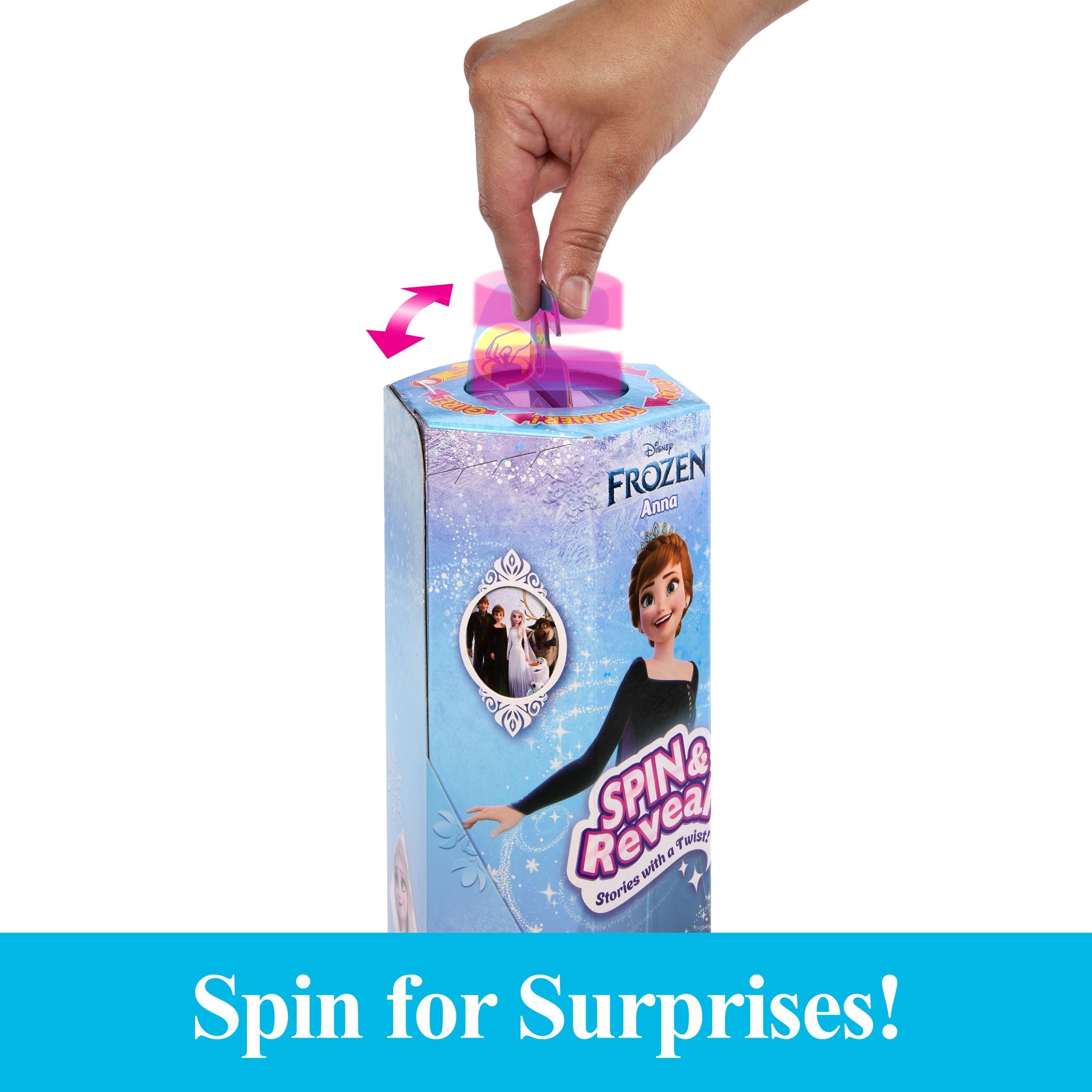 Hot Deal! Disney Frozen Unboxing Set with Spin & Reveal Anna Fashion Doll