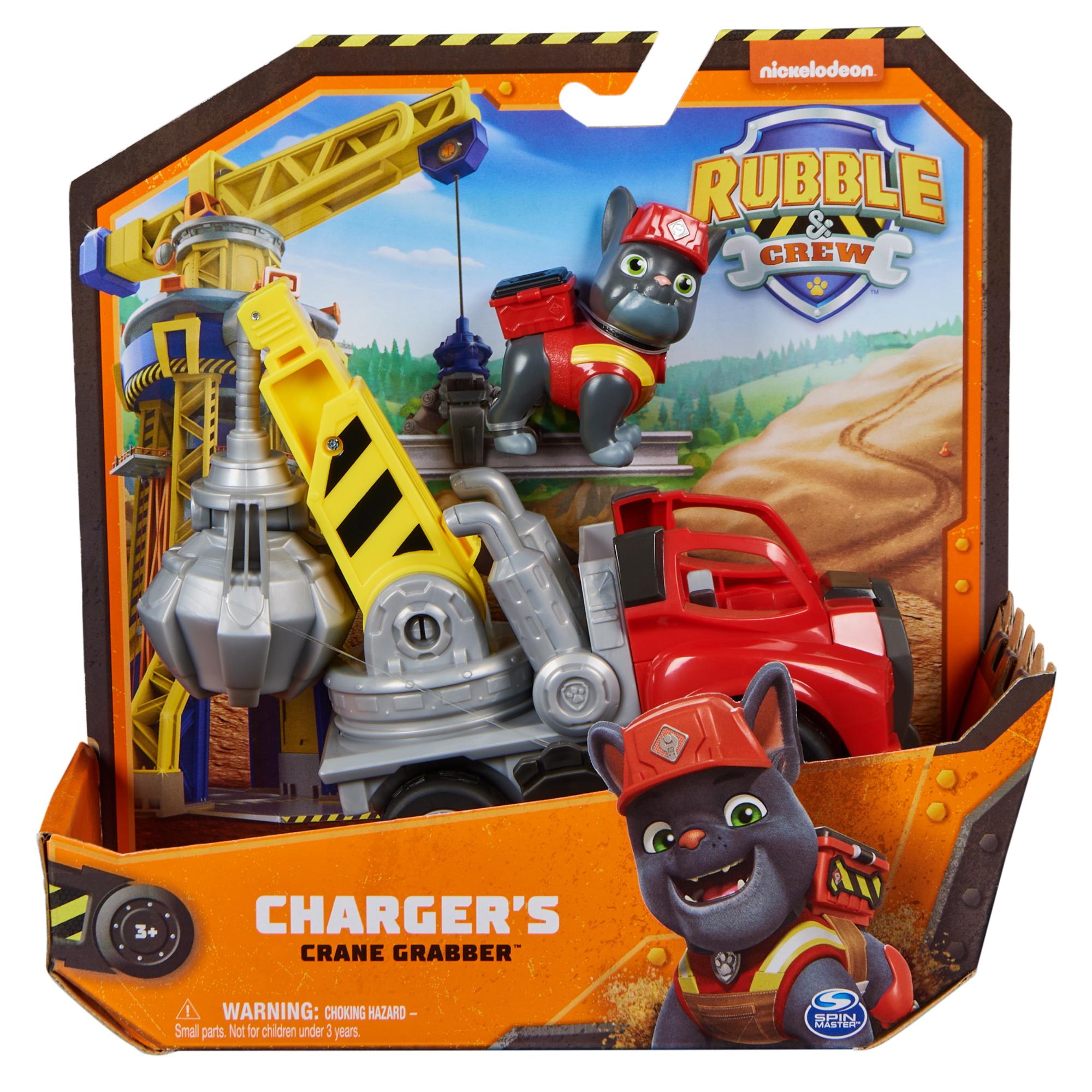 Hot Sale! Rubble & Crew Core Construction Vehicle - Charger's Crane Grabber Toy