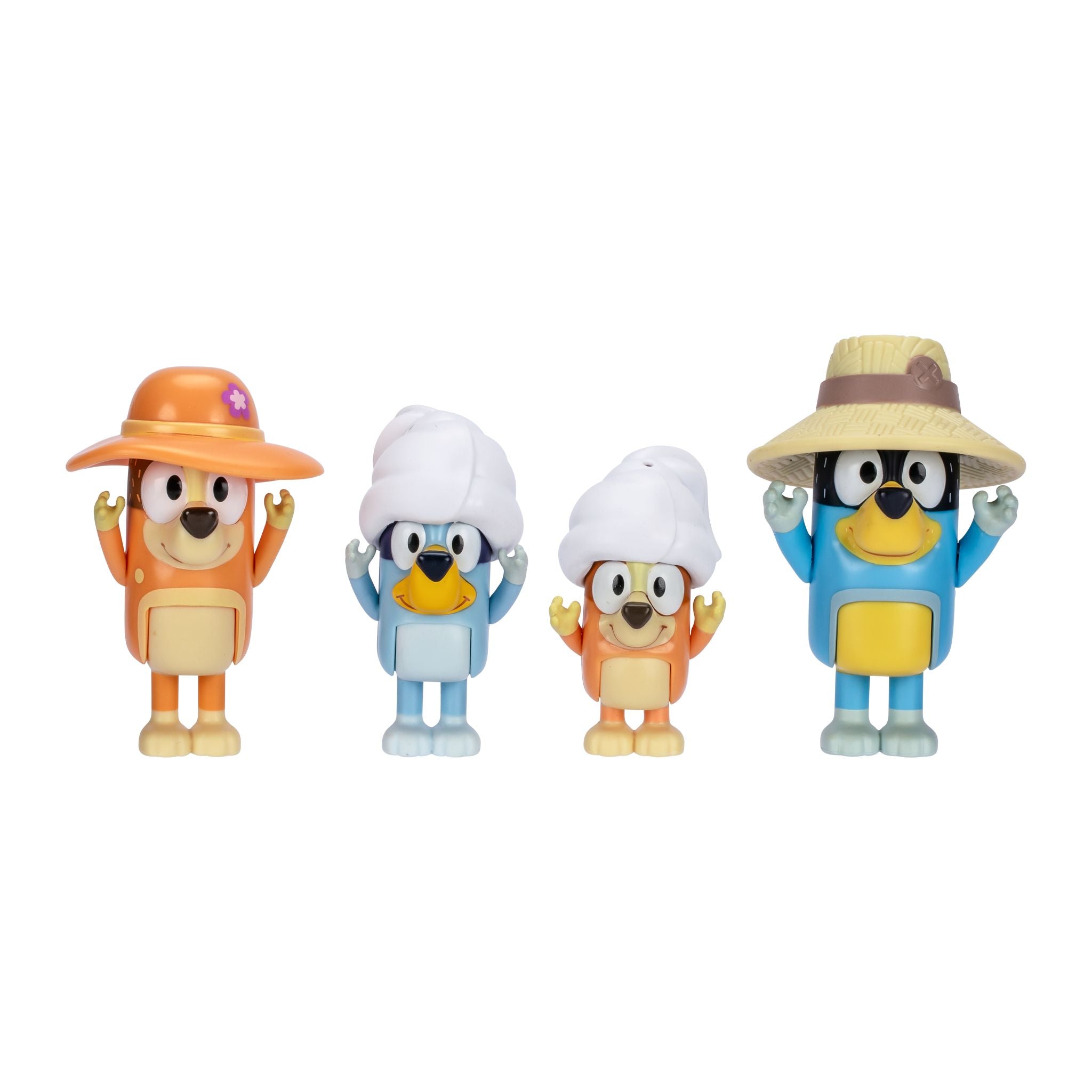 Hot! Bluey Season 11 Family Trip 4-Pack Figures