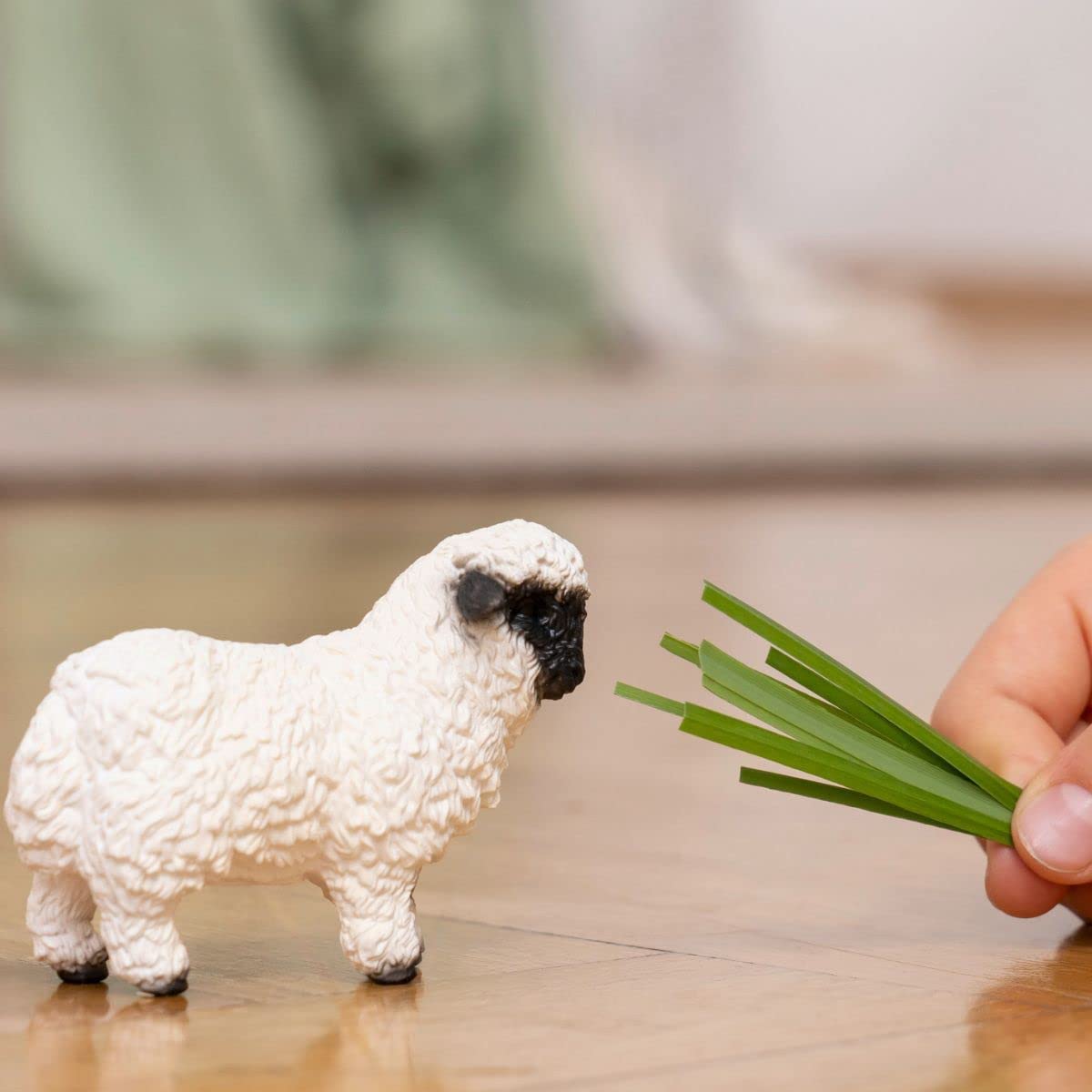 Schleich Adorable Valais Blacknose Sheep Toy for Kids' Playtime