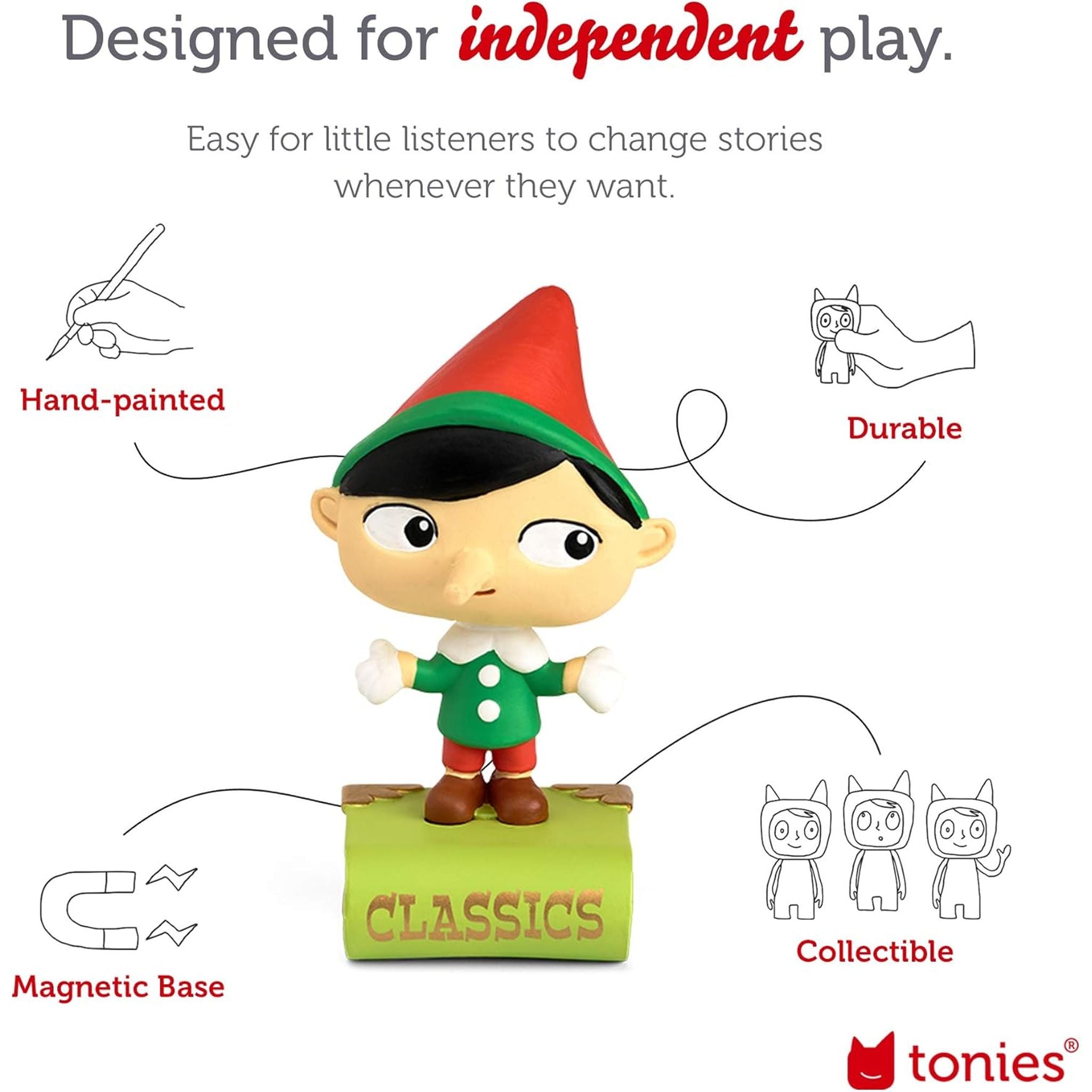 Tonies Audio Character - Classic Collection with Pinocchio and More