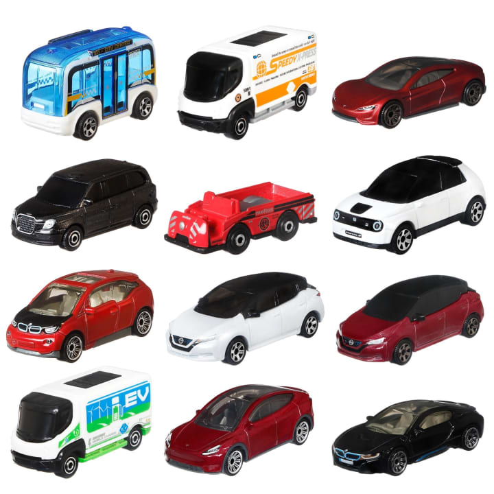 Hot Deal! Matchbox 12-Pack Electric Drivers