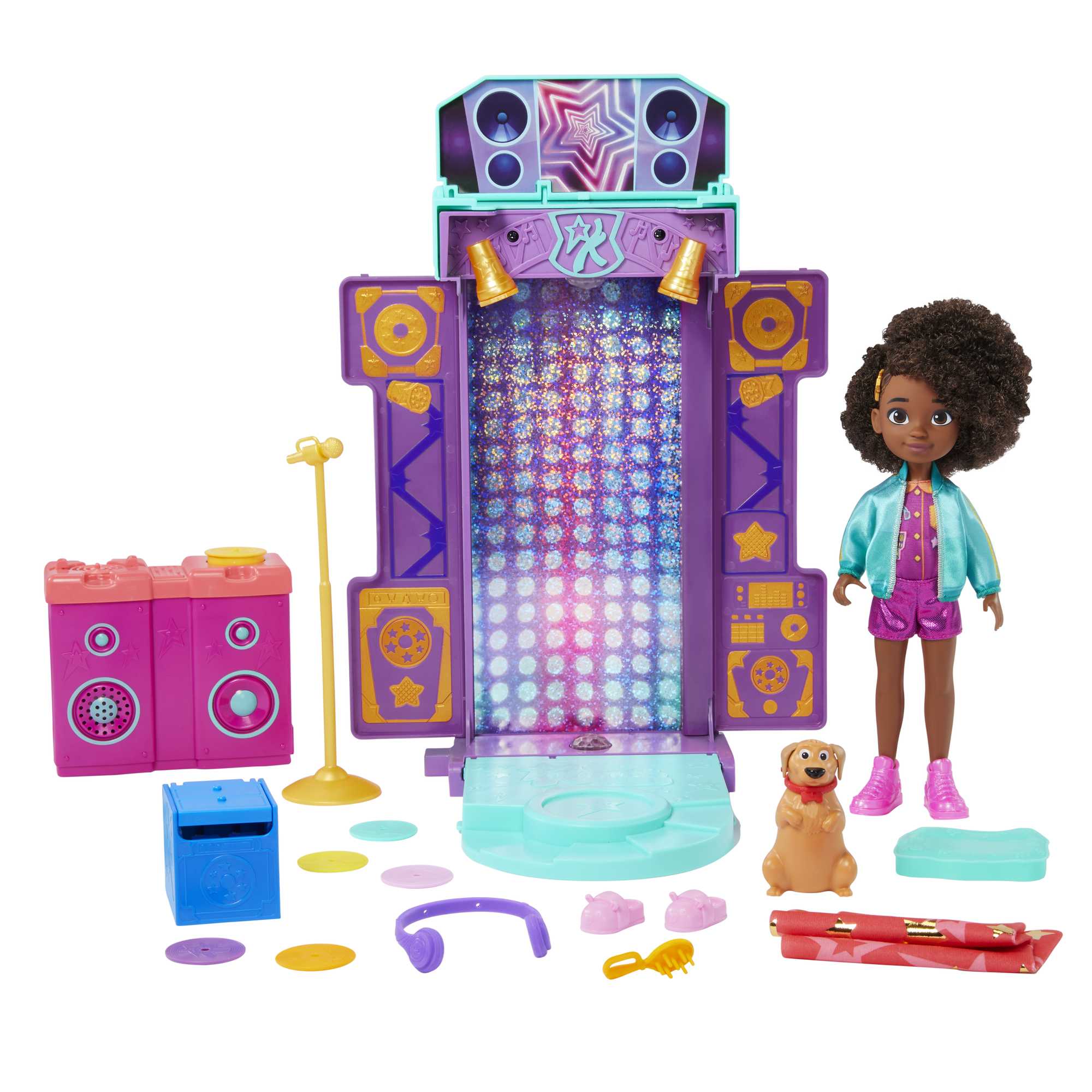 Hot Deal! Karma's World 2-in-1 Transforming Musical Star Stage Playset for Aspiring Rap Stars