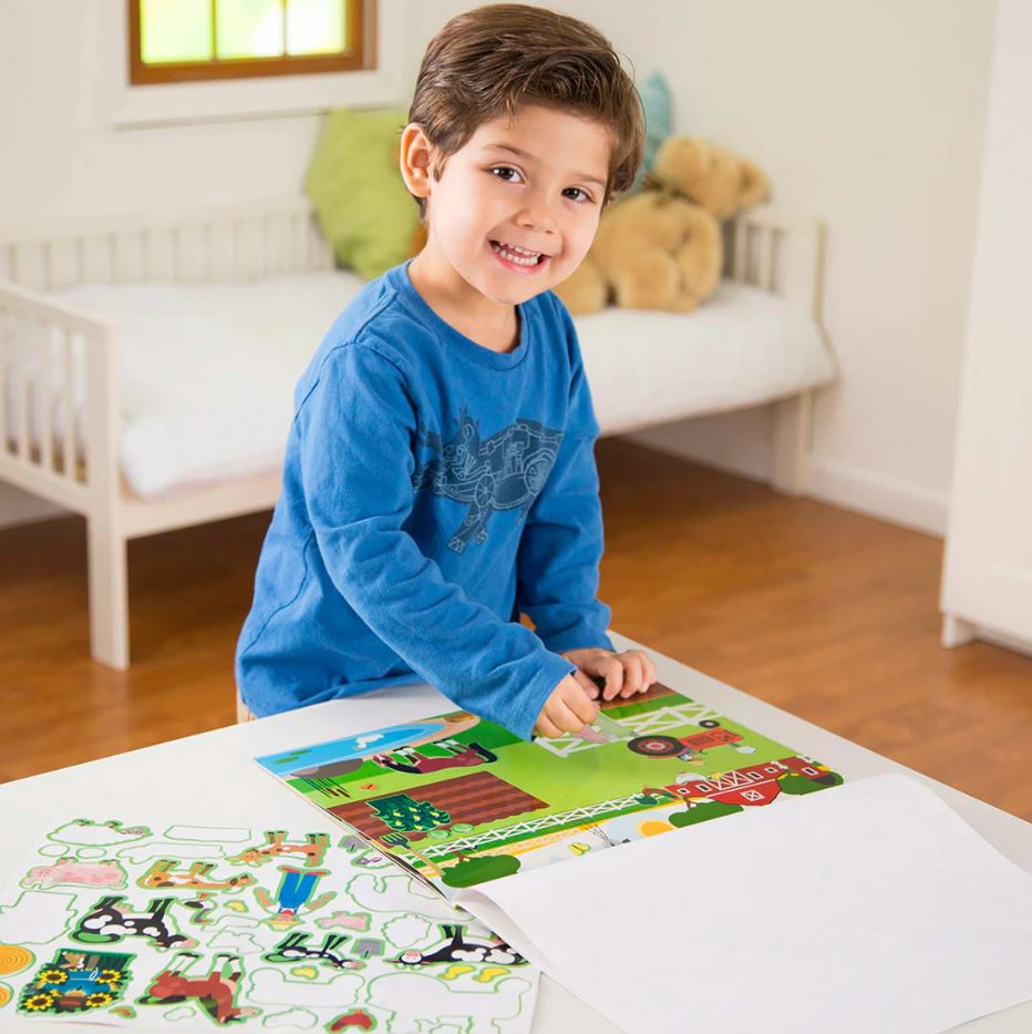 Melissa & Doug Reusable Sticker Pad - Interactive Habitats with Over 150 Stickers