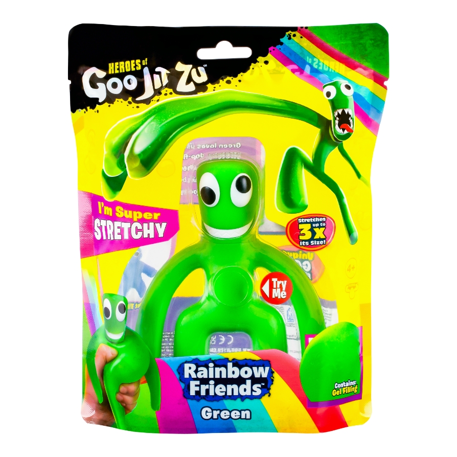 Hot Sale! Heroes Of Goo Jit Zu Rainbow Friends Action Figure Pack - Green