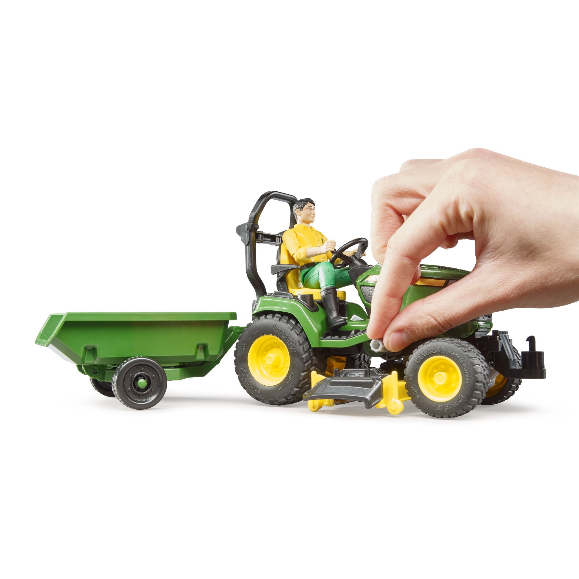 John Deere High - performance Lawn Tractor Set with Trailer and Gardener