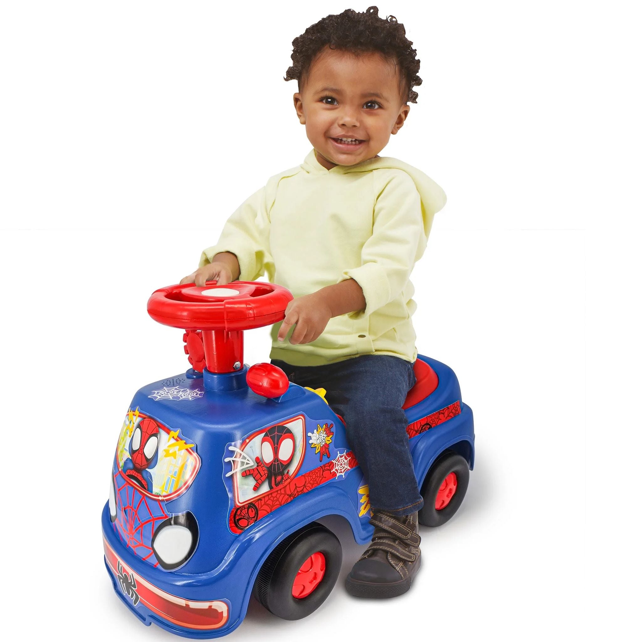 Hot! Disney Spidey Lights 'N' Sounds Ride - On Racer