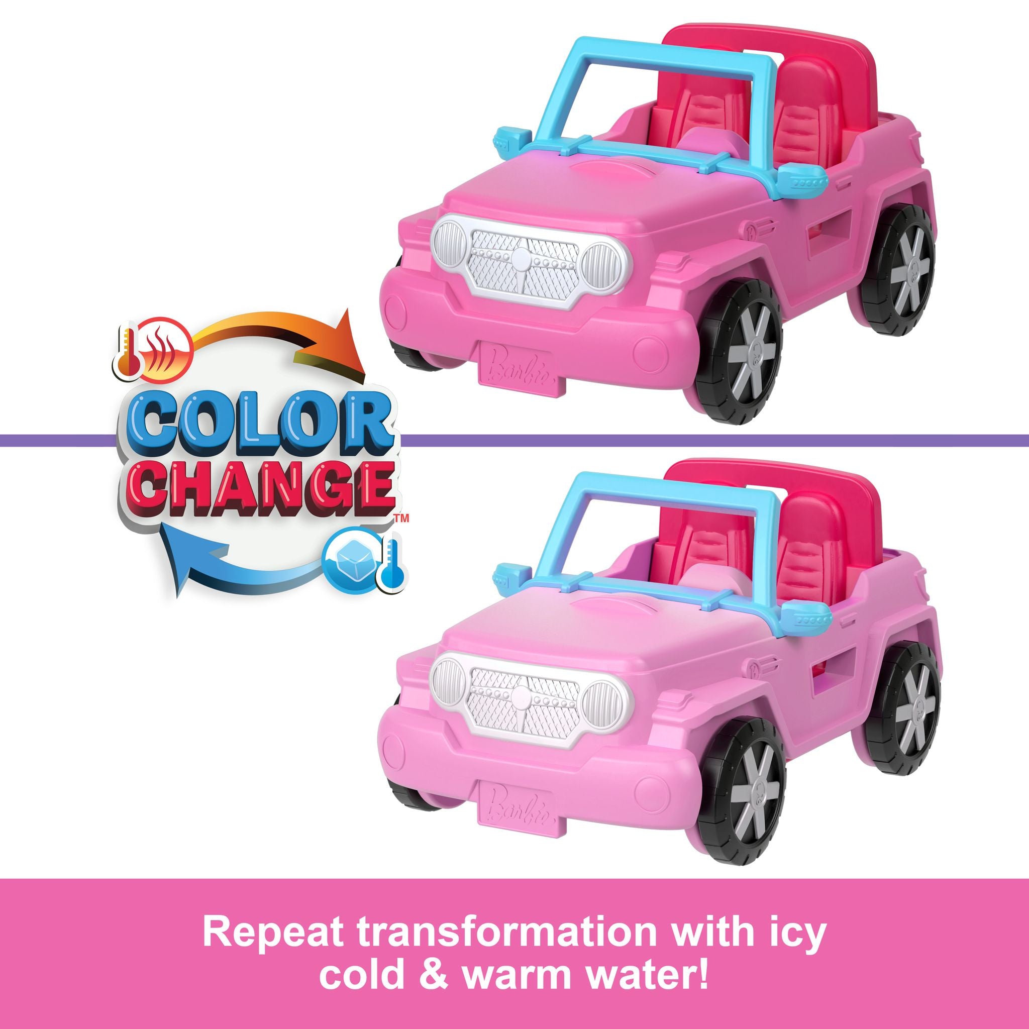 Hot Sale! Mini Barbieland Color-Changing Jeep for Barbie Doll Lovers