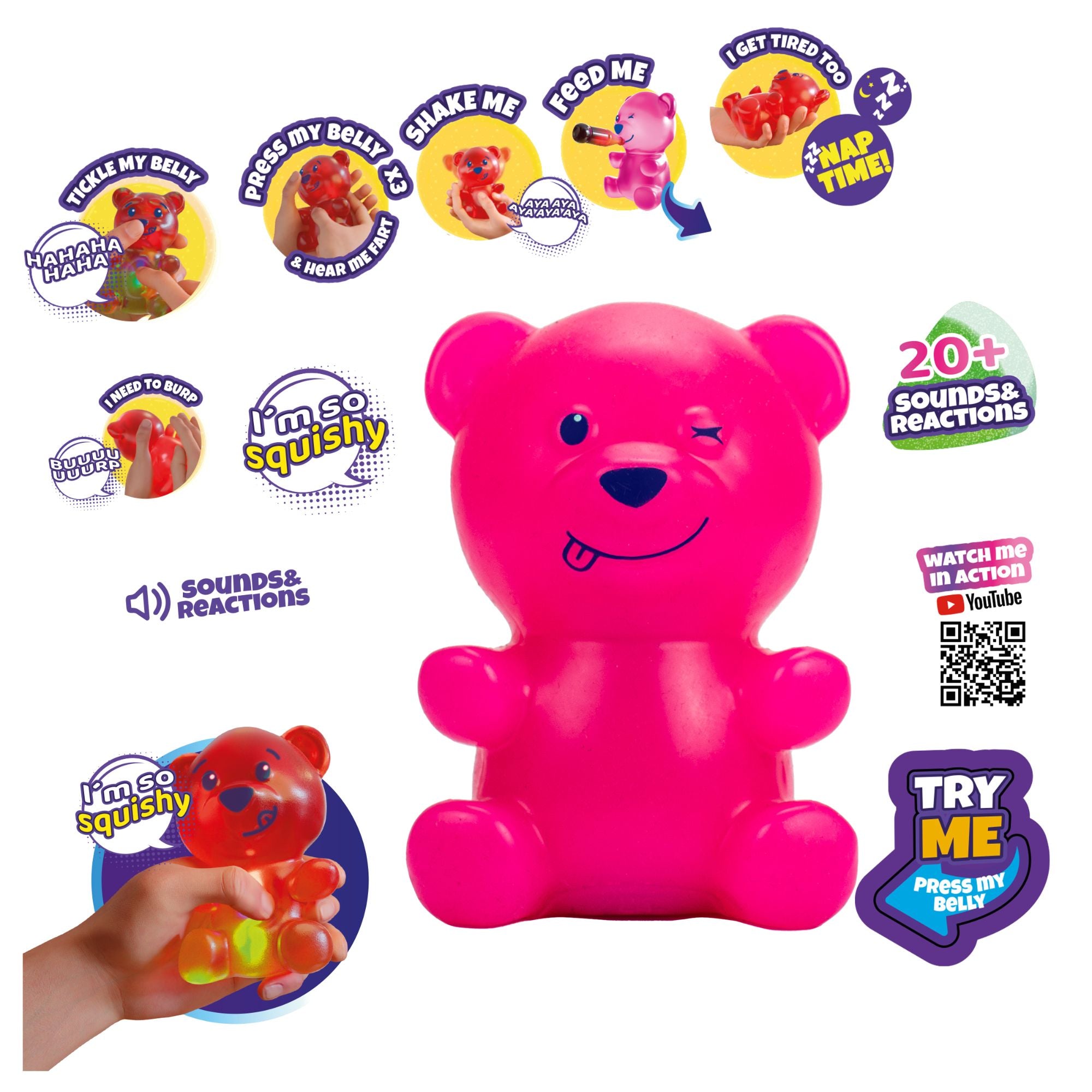 Get Your Hands on Assorted Styles of Interactive Gummymals Soft Electronic Pets