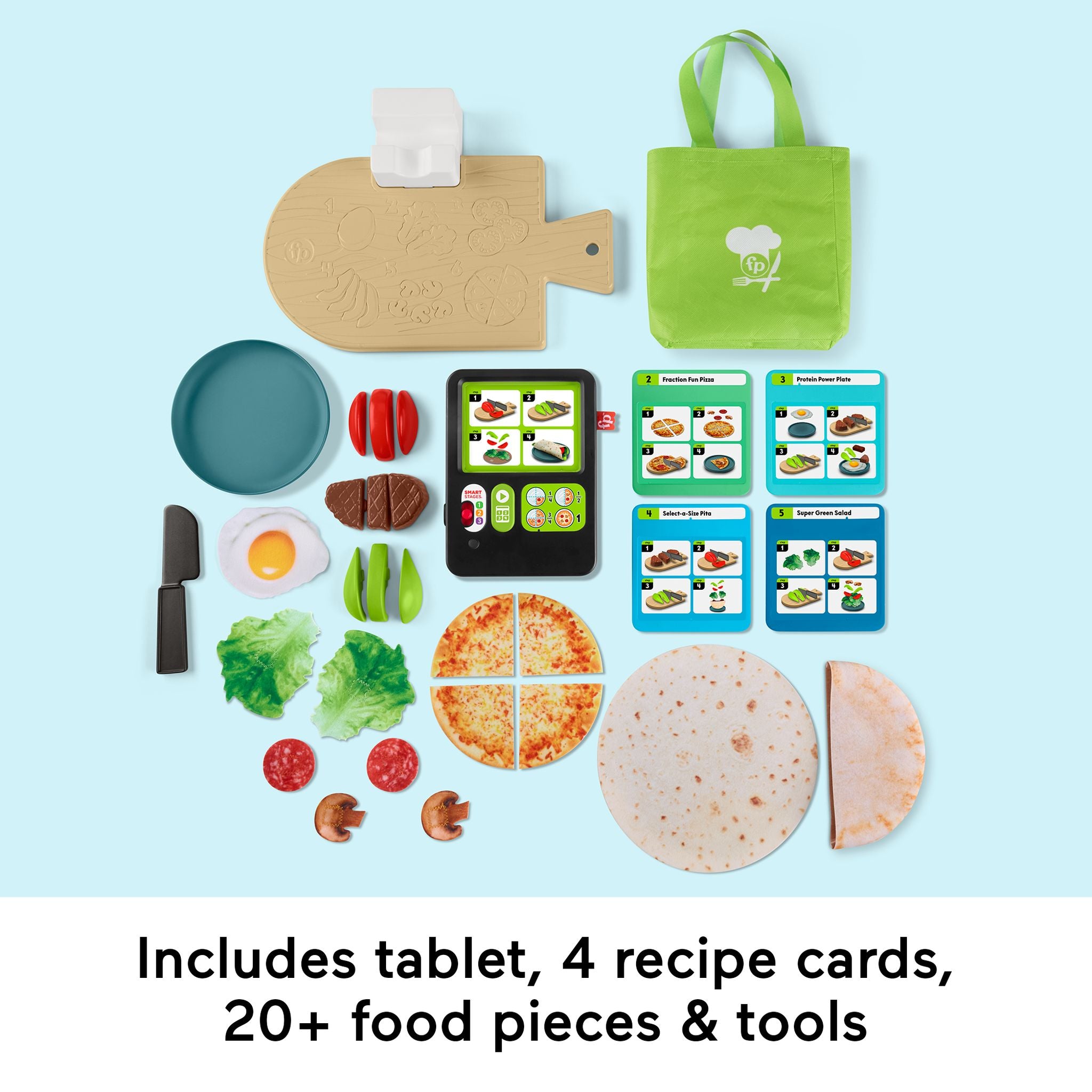Hot Deal! Fisher-Price Interactive Laugh & Learn 1-2-3 Cooking Meal Kit for Young Chefs