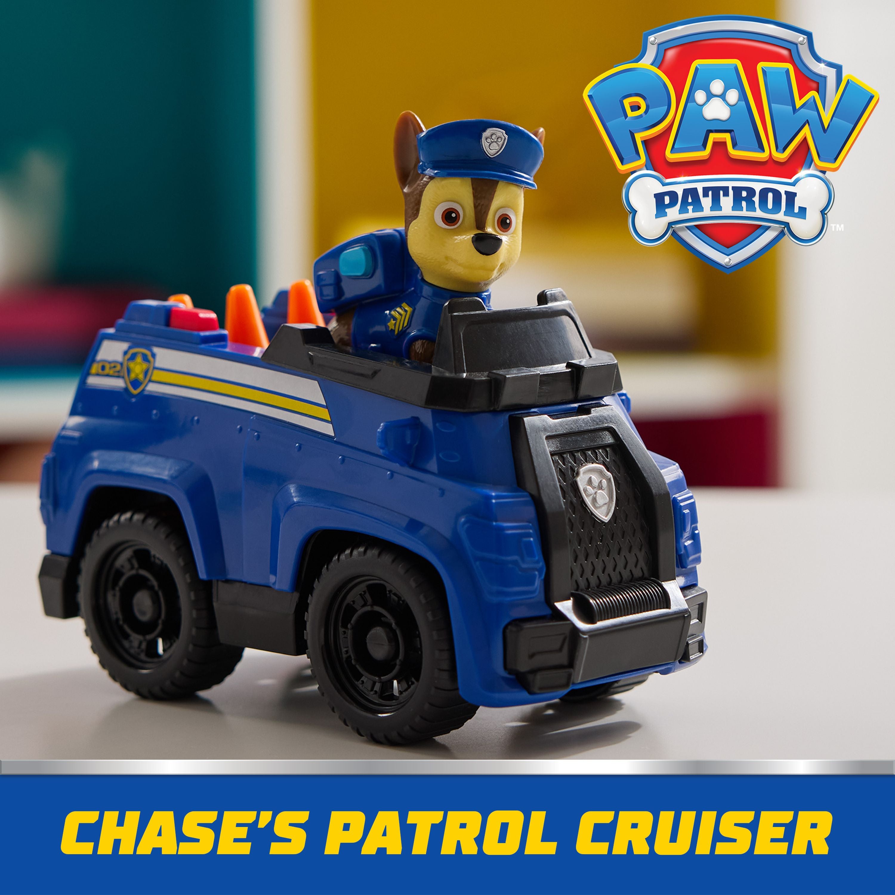 PAW Patrol Eco-Friendly Basic Rescue Police Vehicle - Chase