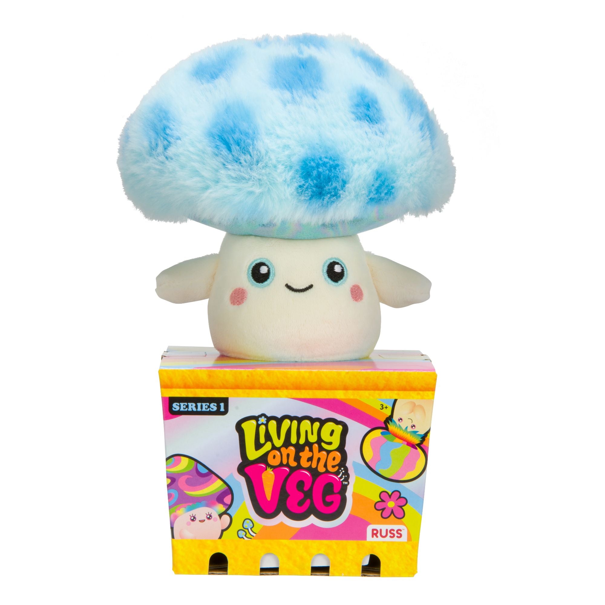 Living On The Veg 6-Inch Fun Mushroom Plush - T.J - Collectible!