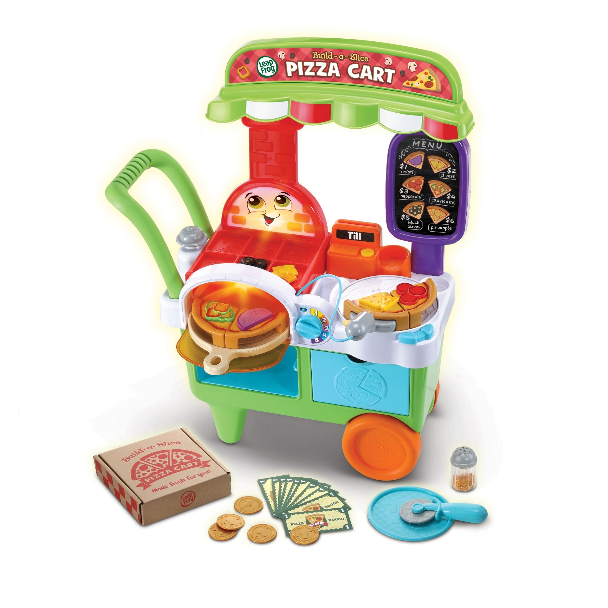 LeapFrog Interactive Build-A-Slice Pizza Cart for Kids Aged 3 - 6