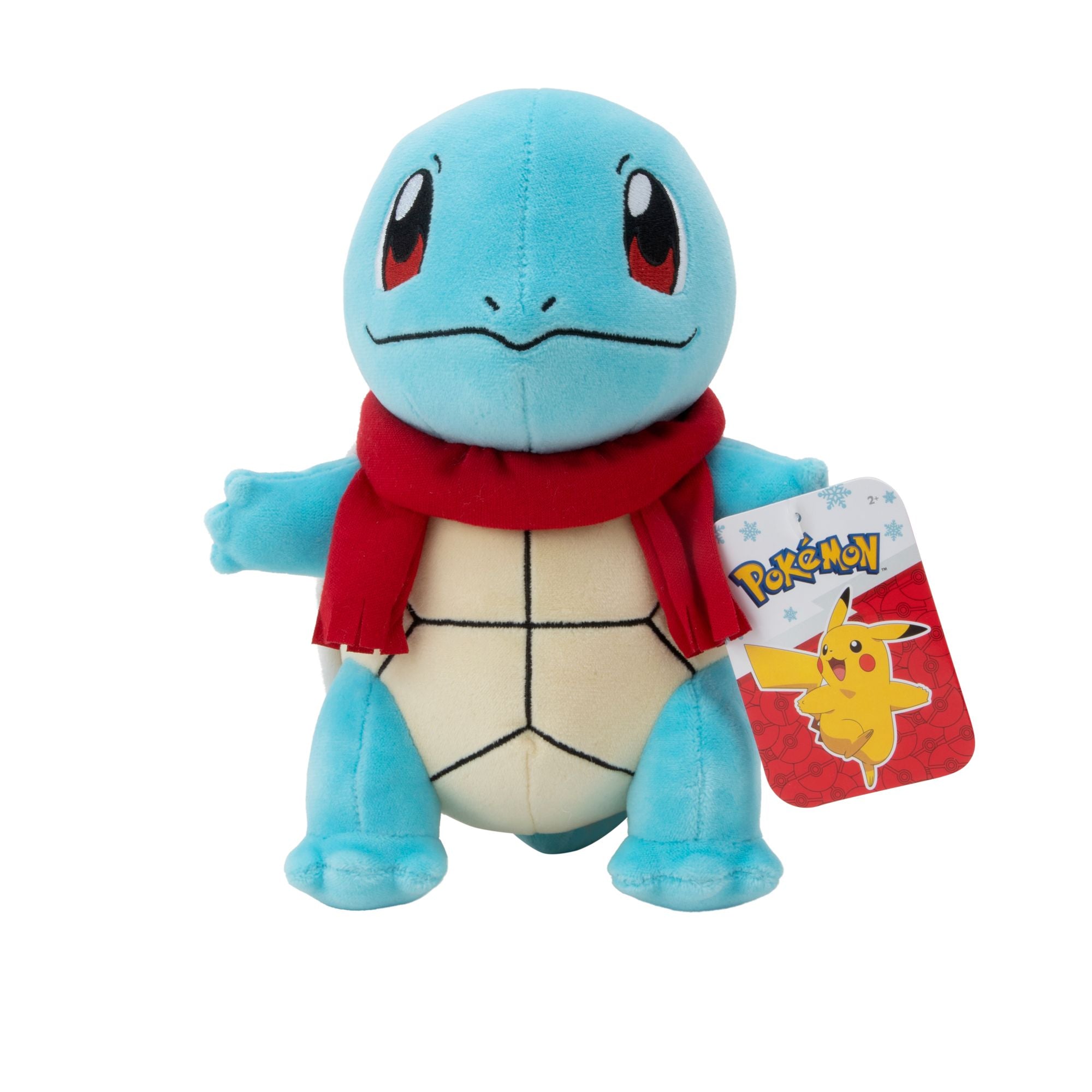 Limited-Time! 8-Inch Seasonal Holiday Squirtle Plush with Red Scarf