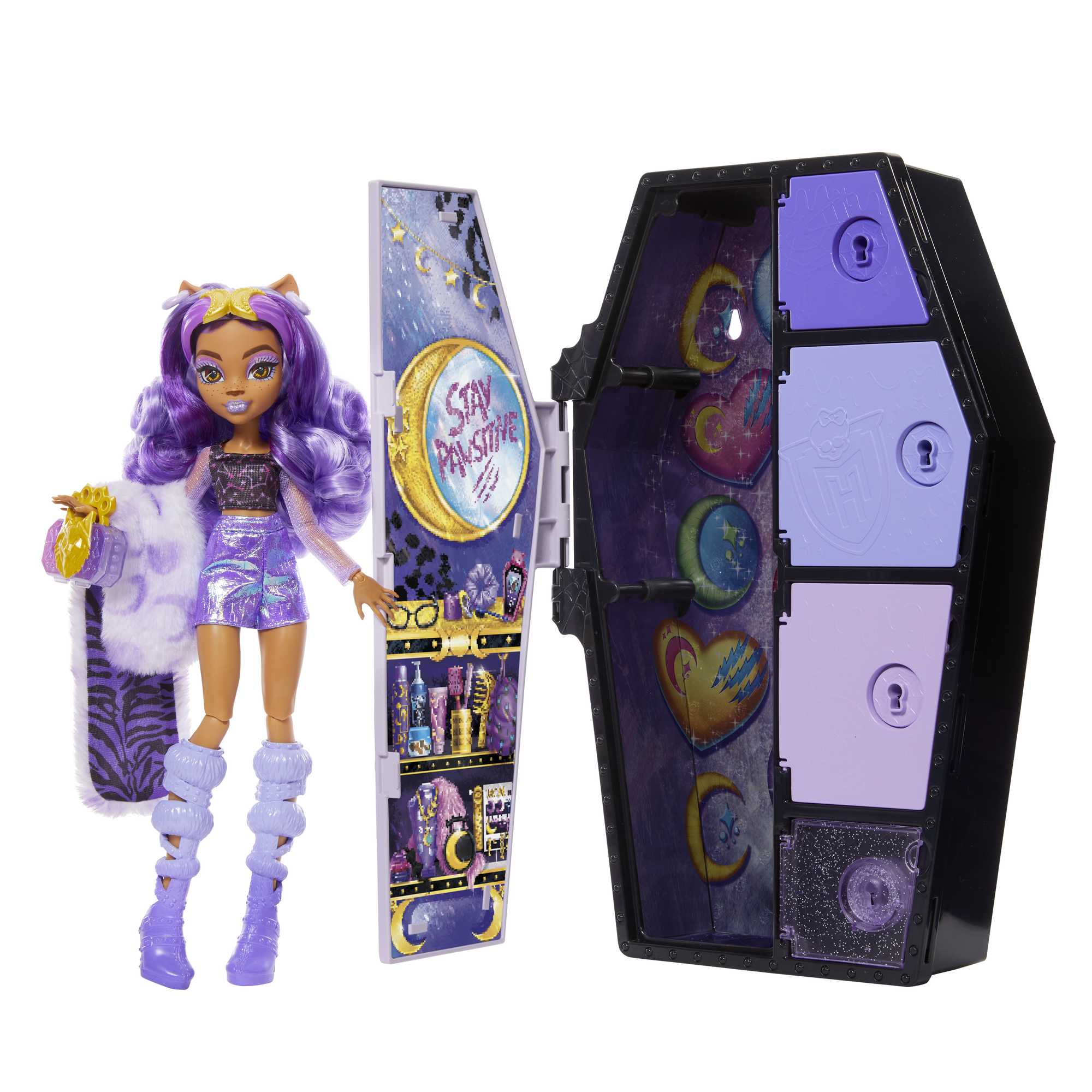 Monster High Skulltimate Secrets Series 2 Fearidescent Edition - Clawdeen Wolf Doll