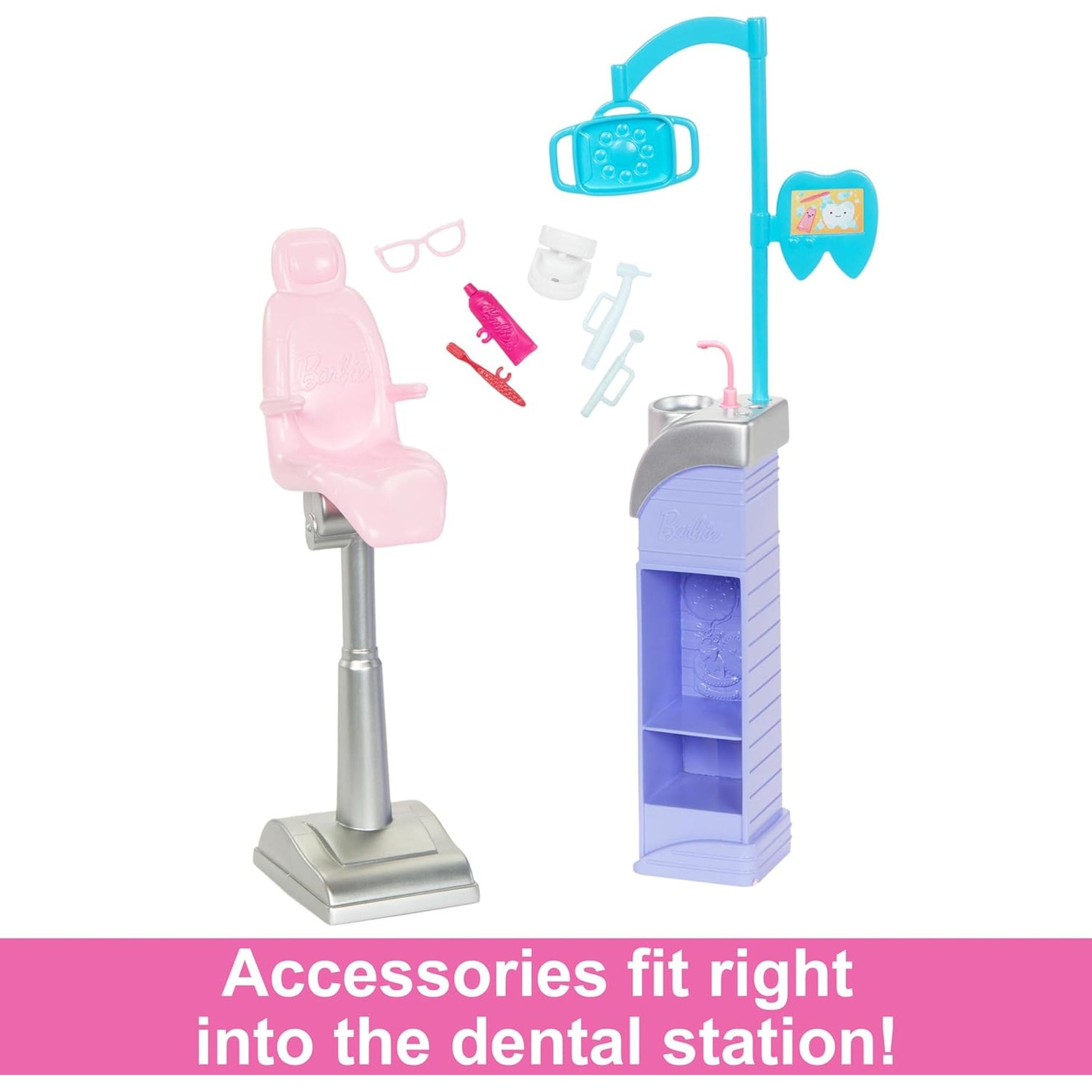 Blonde Barbie Dentist Career Doll & Dental Clinic Playset