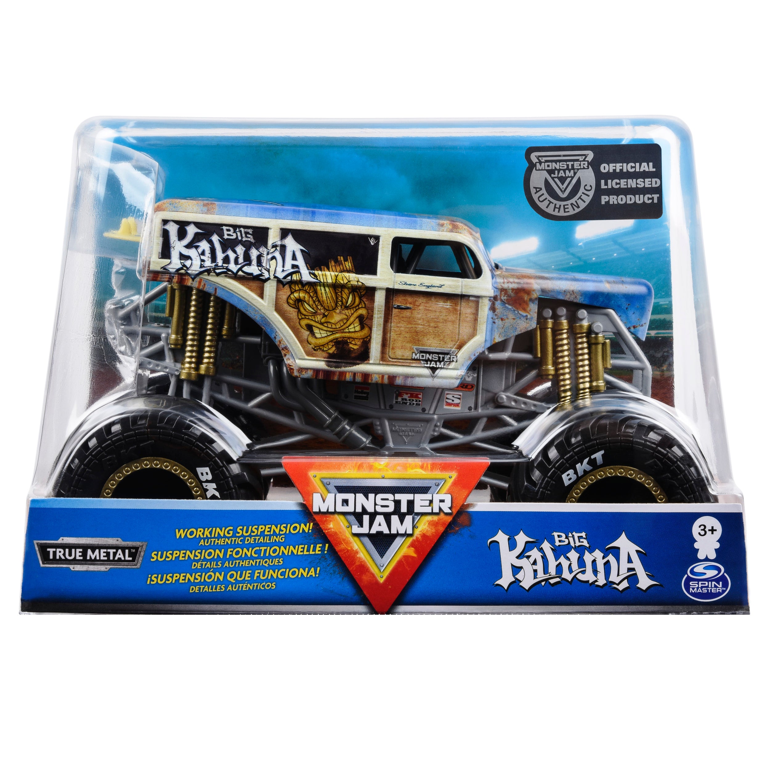 Hot Deal! 1:24 Scale Die - Cast Monster Truck Big Kahuna for Monster Jam Enthusiasts
