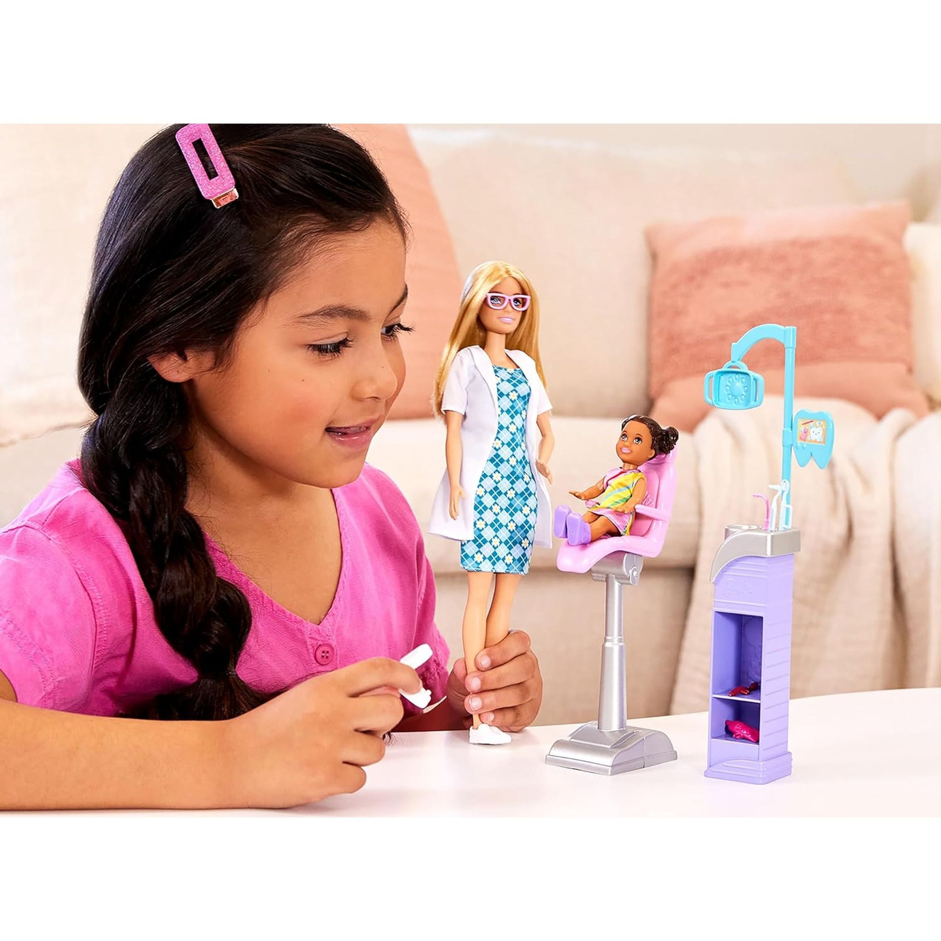 Blonde Barbie Dentist Career Doll & Dental Clinic Playset