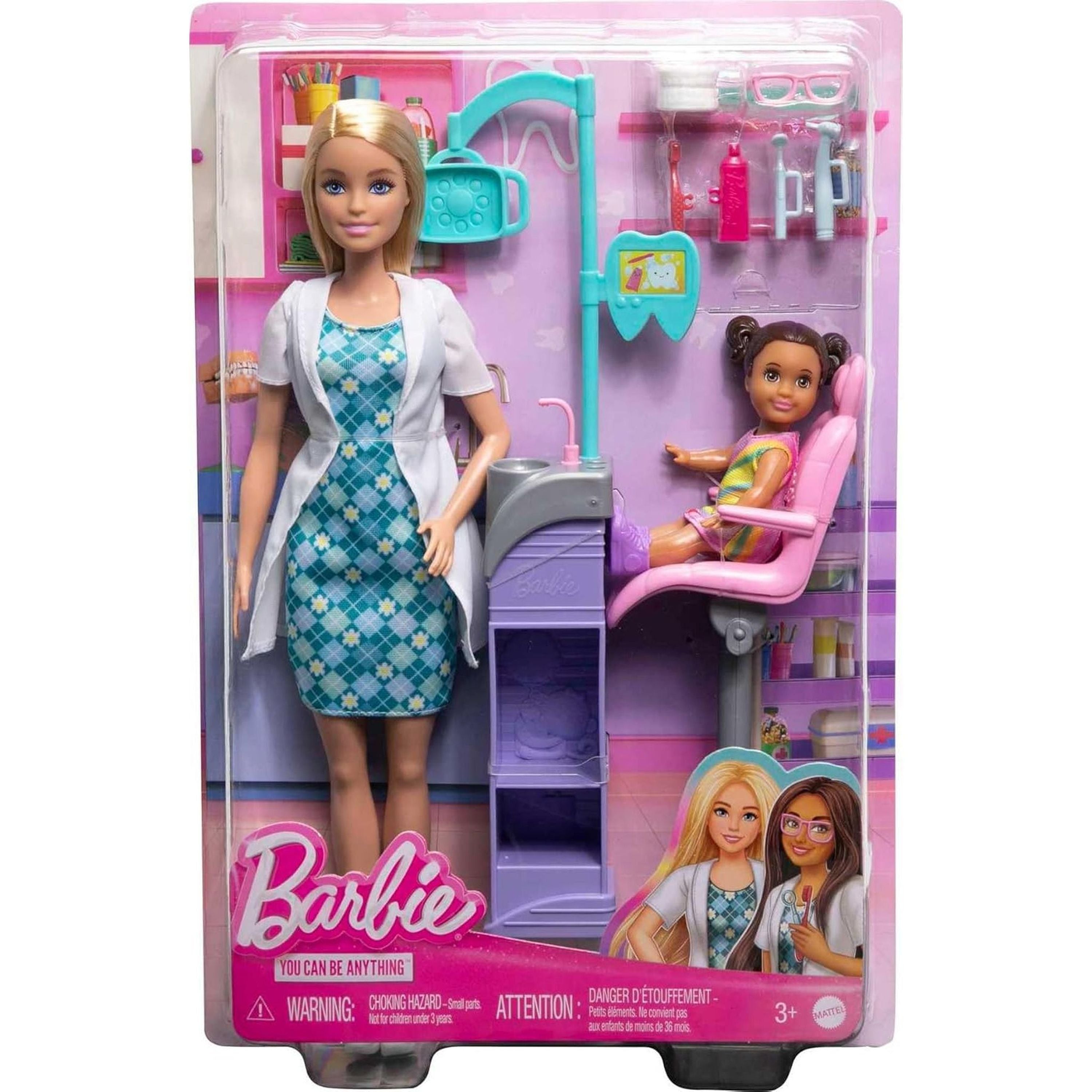 Blonde Barbie Dentist Career Doll & Dental Clinic Playset