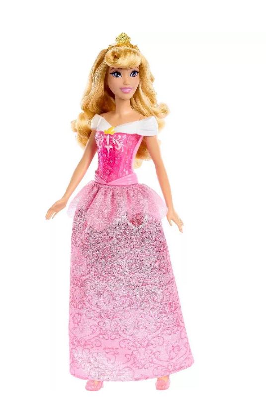 Disney Princess Aurora Fashion Doll with Poseable Body and Sparkling Accessories