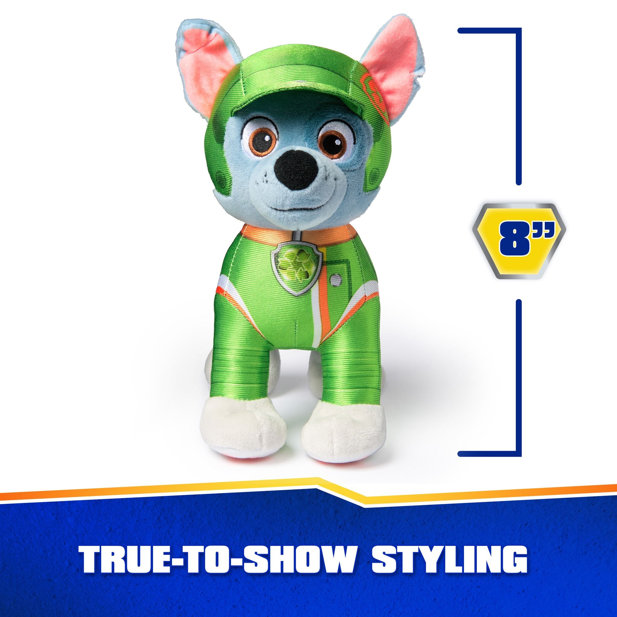 Hot Sale! 8-Inch PAW Patrol Rescue Wheels Plush - Rocky, Ideal Toy for Kids