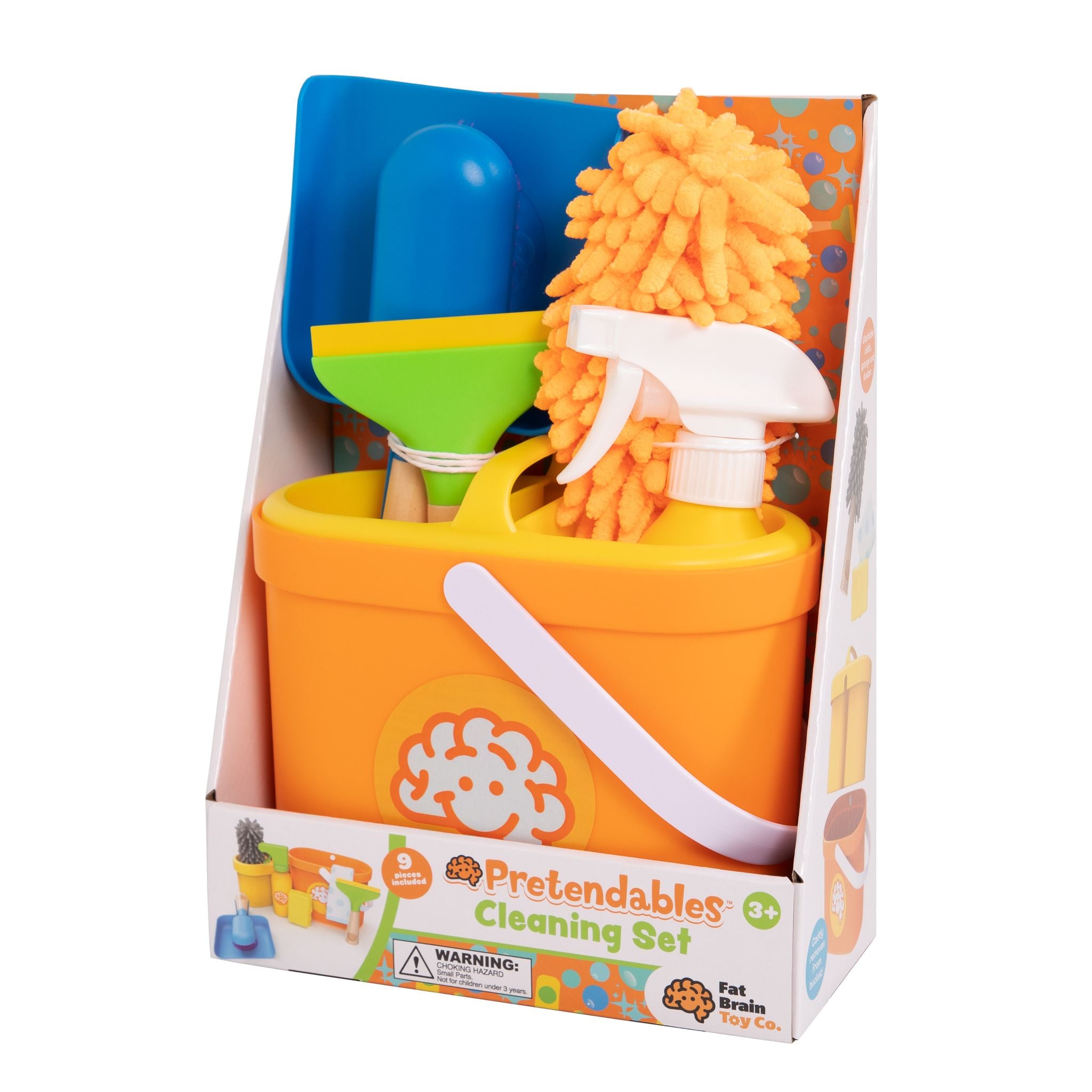 Fat Brain Toys Pretendables - High - Quality Kid - Sized Cleaning Set for Ages 3+