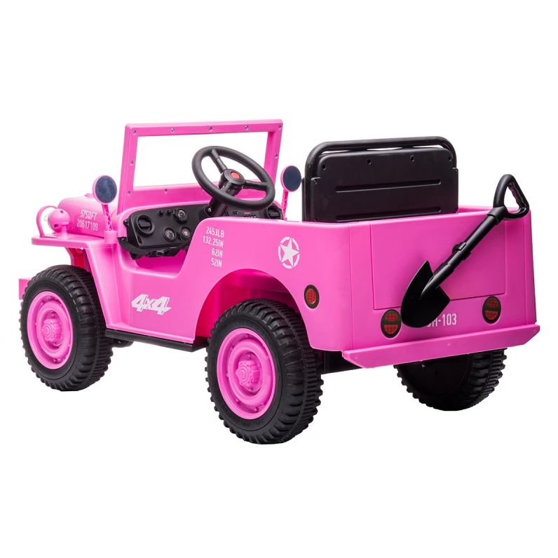 Hot Sale! Go Skitz Major 12 Volt Pink Electric Ride - On Car for Little Riders