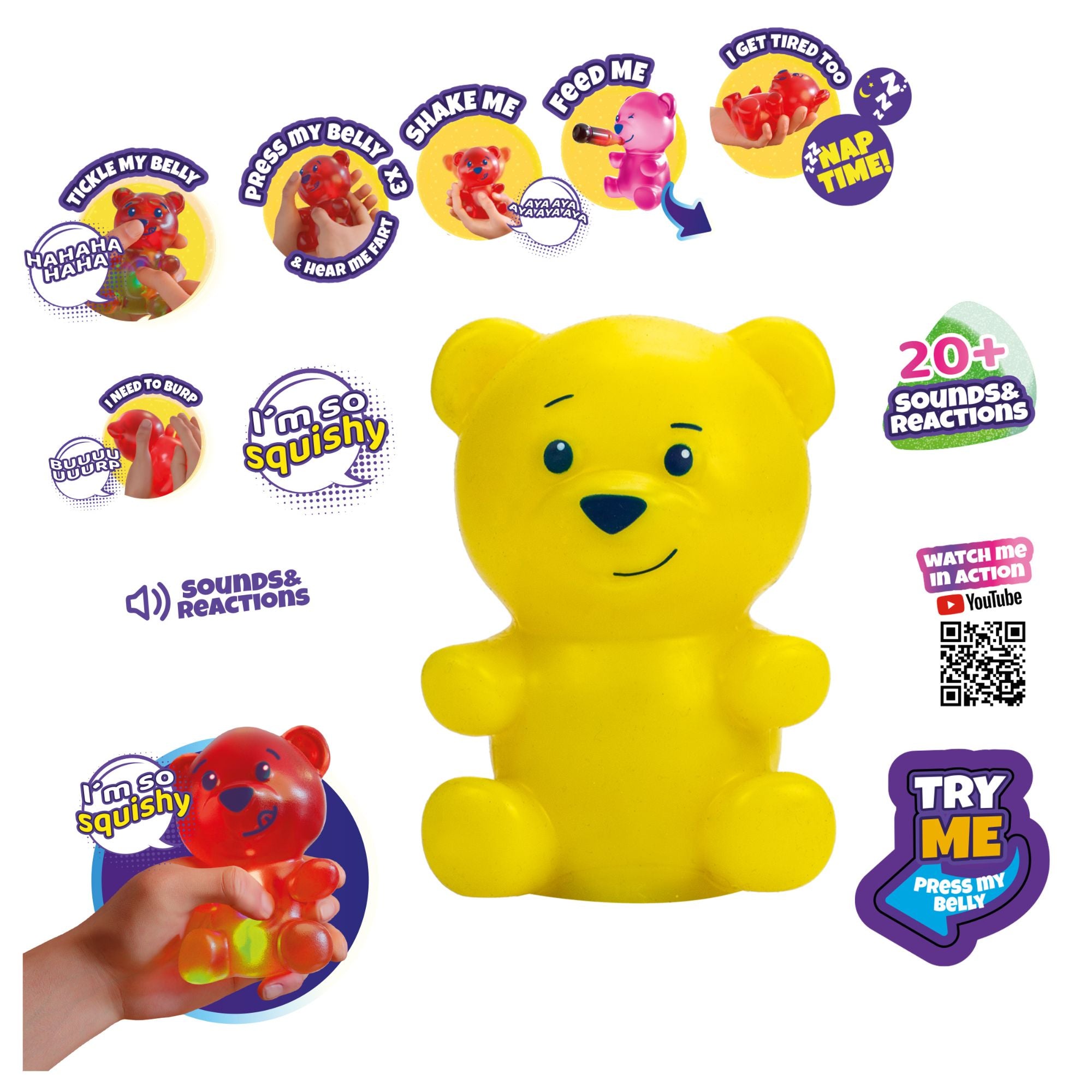 Get Your Hands on Assorted Styles of Interactive Gummymals Soft Electronic Pets