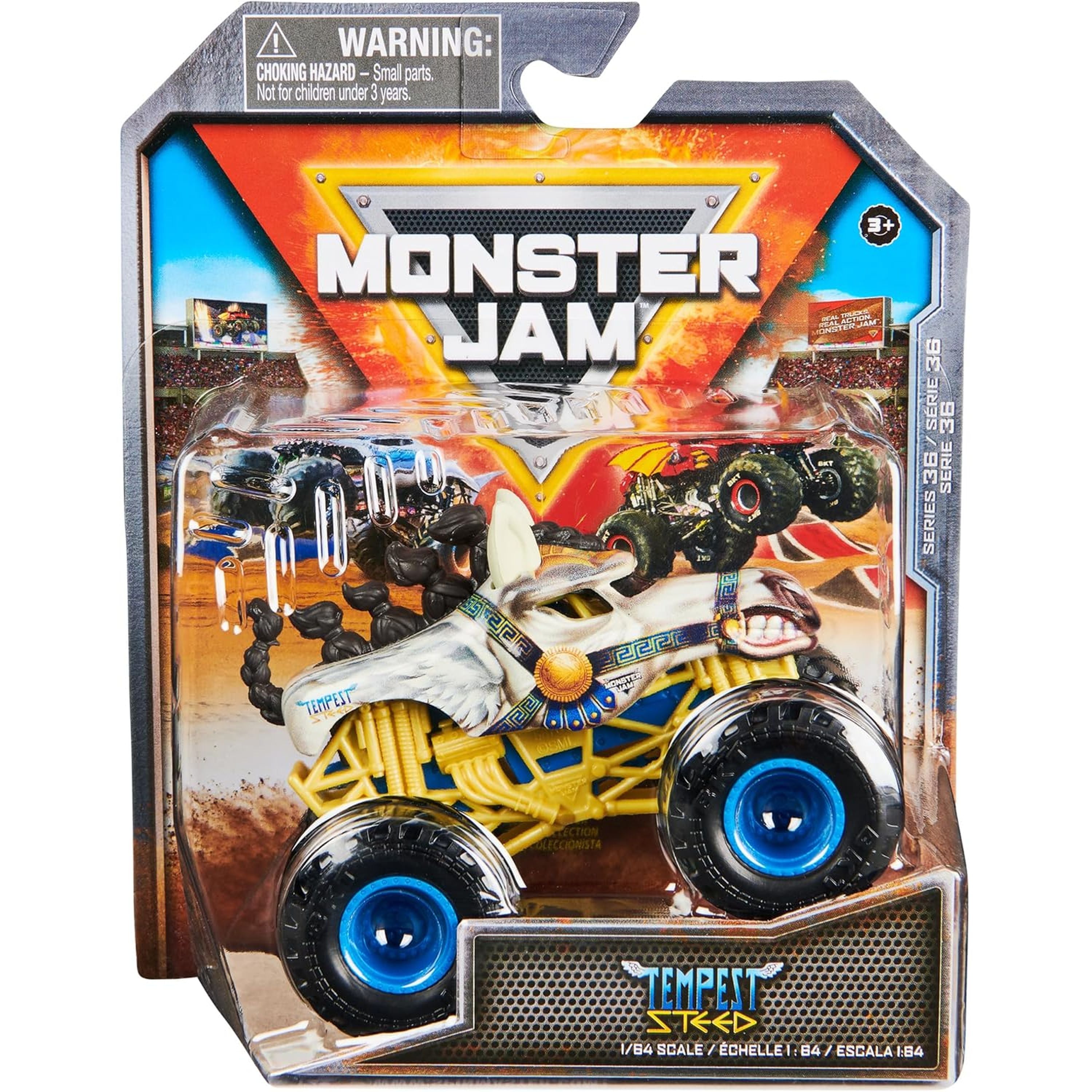 Hot Deal: Monster Jam 1:64 Scale Die - Cast Monster Truck Series 36 Tempest Steed