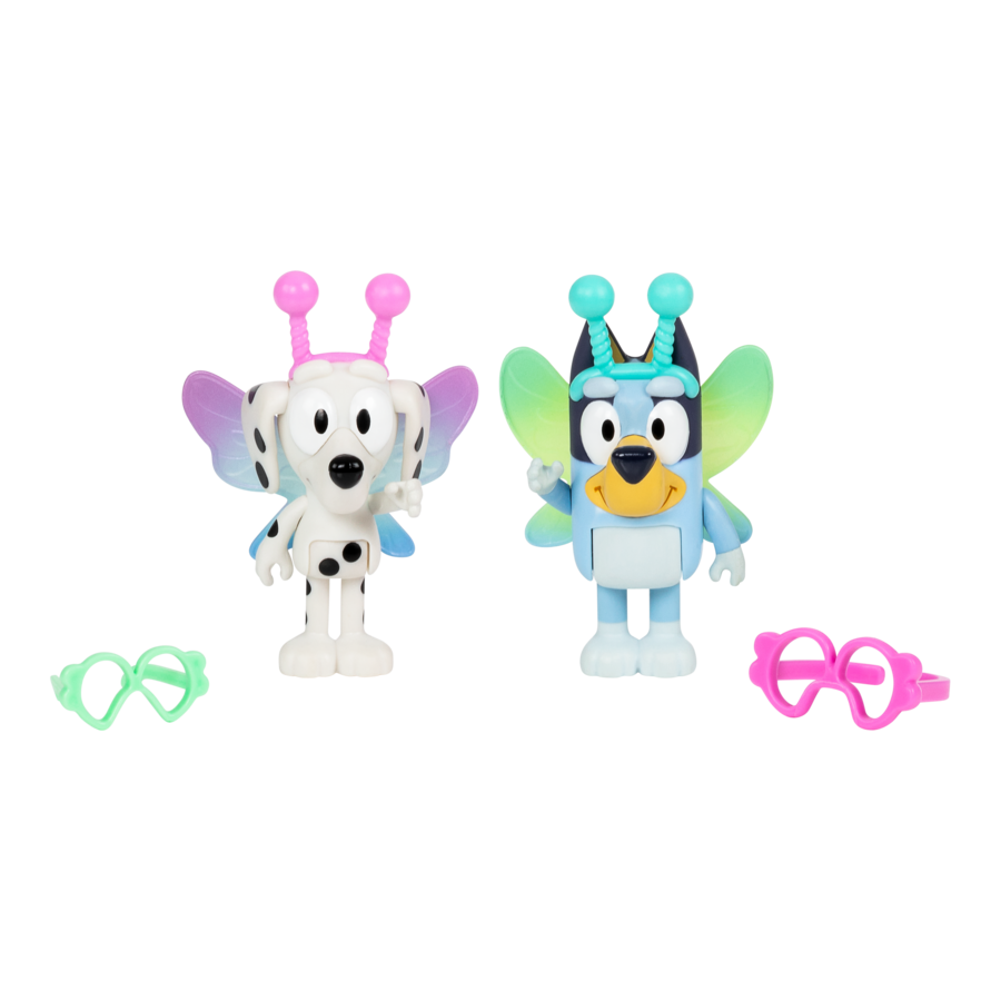 Hot Sale! 2-Pack Bluey Season 10 Alien Figures - Bluey & Chloe
