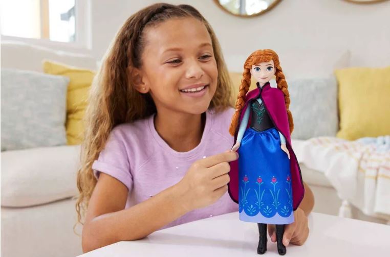 Hot! Disney Frozen Fashion Doll - Anna in Signature Blue Travel Dress