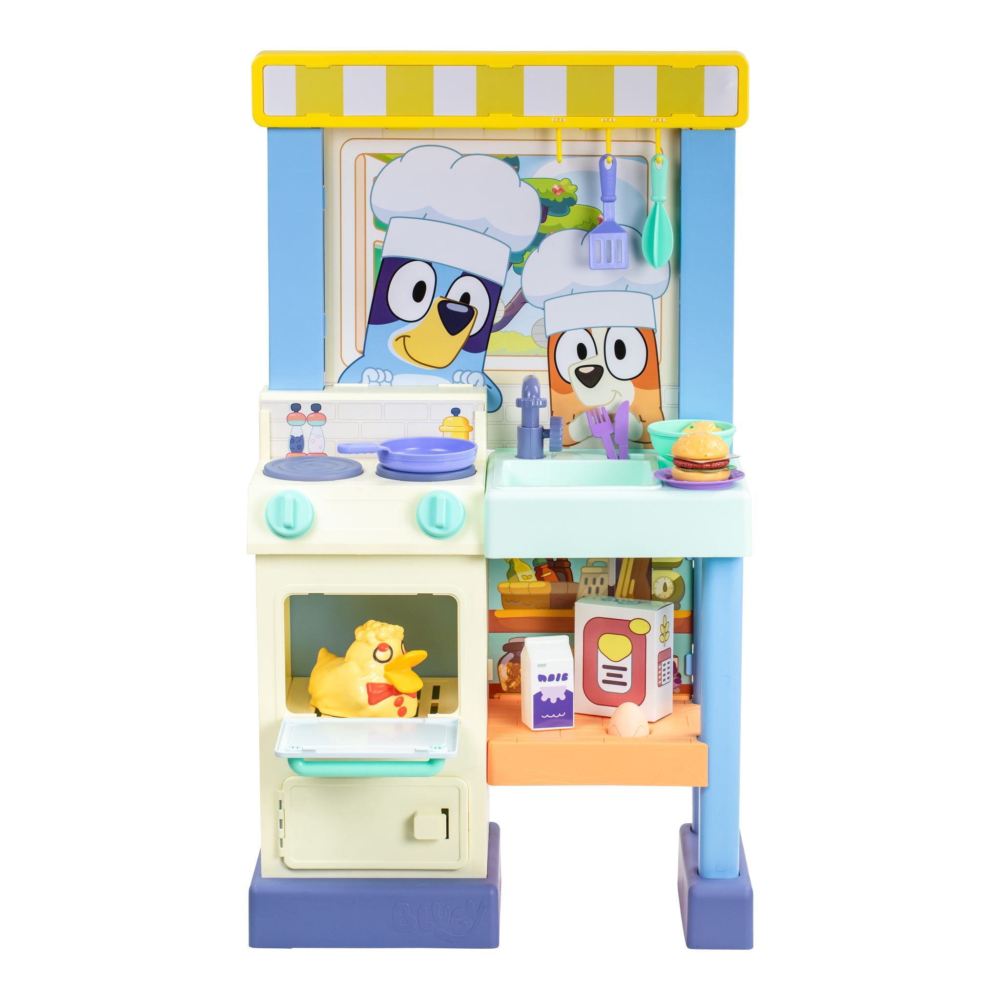 Hot Sale! Bluey Series 11 Deluxe Bake With Me Kitchen Playset for Toddlers