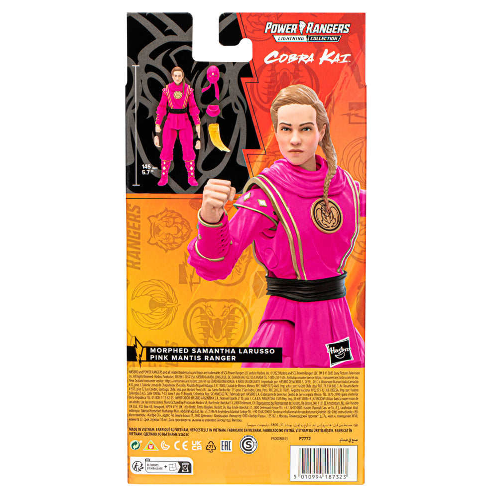 Power Rangers Lightning Collection - Cobra Kai's Samantha Larusso as Mighty Morphin Pink Mantis Ranger