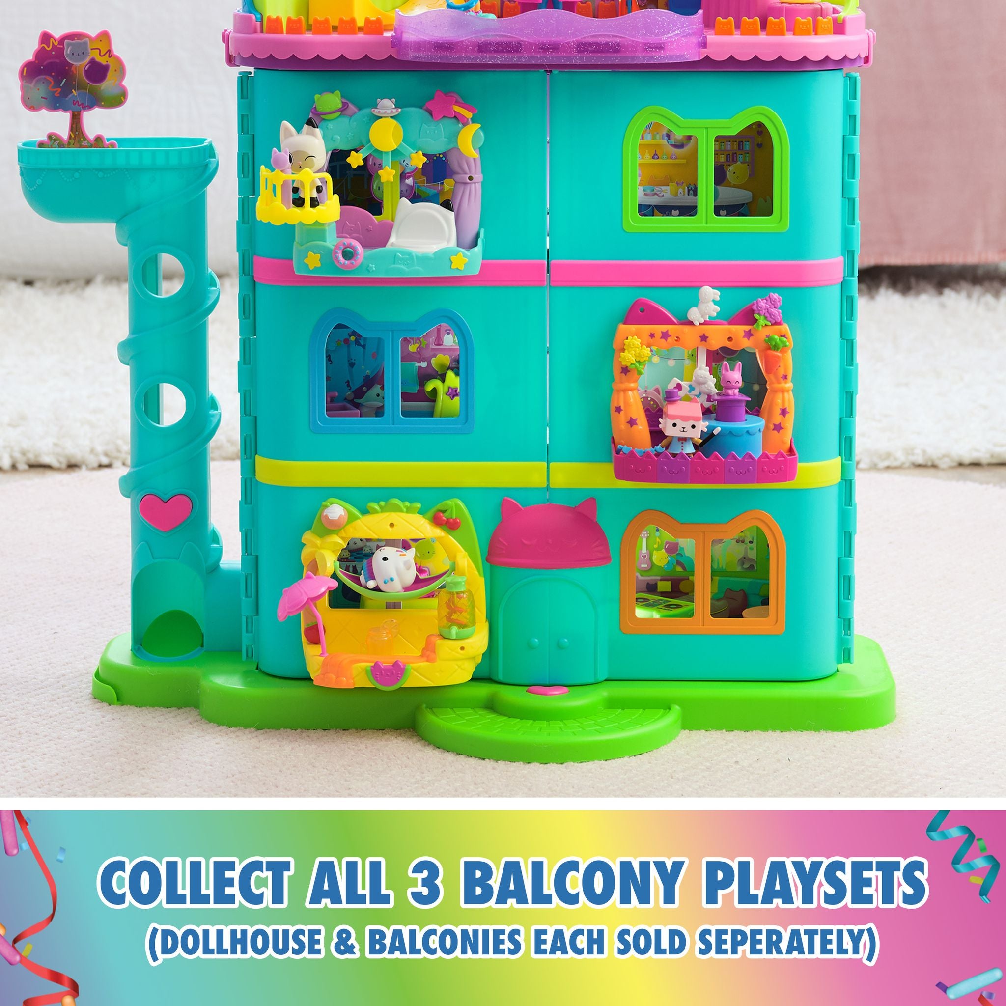 Gabby's Dollhouse Pandy Paws Dreamy Balcony Set for Endless Pretend Play