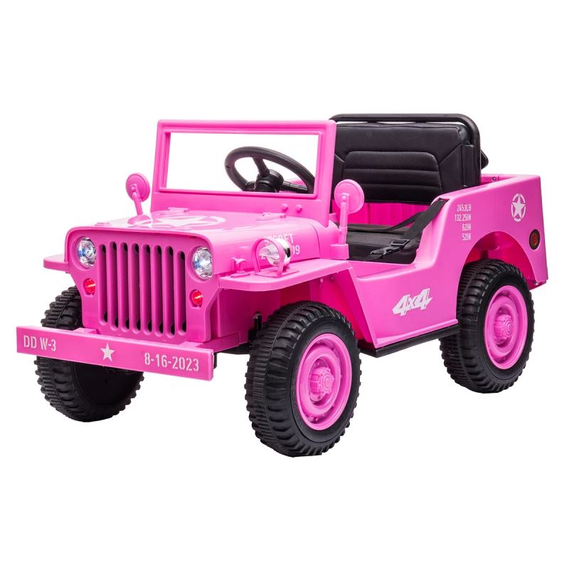 Hot Sale! Go Skitz Major 12 Volt Pink Electric Ride - On Car for Little Riders