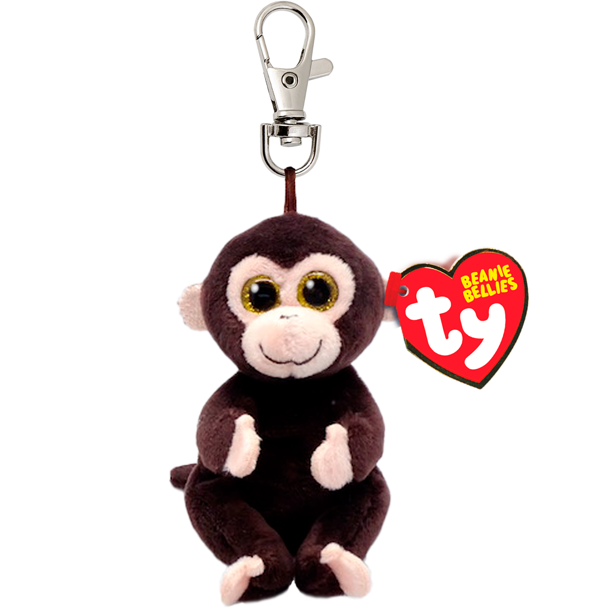 Exclusive Ty Beanie Bellies Clip - Matteo the Brown Monkey for Adventure Lovers