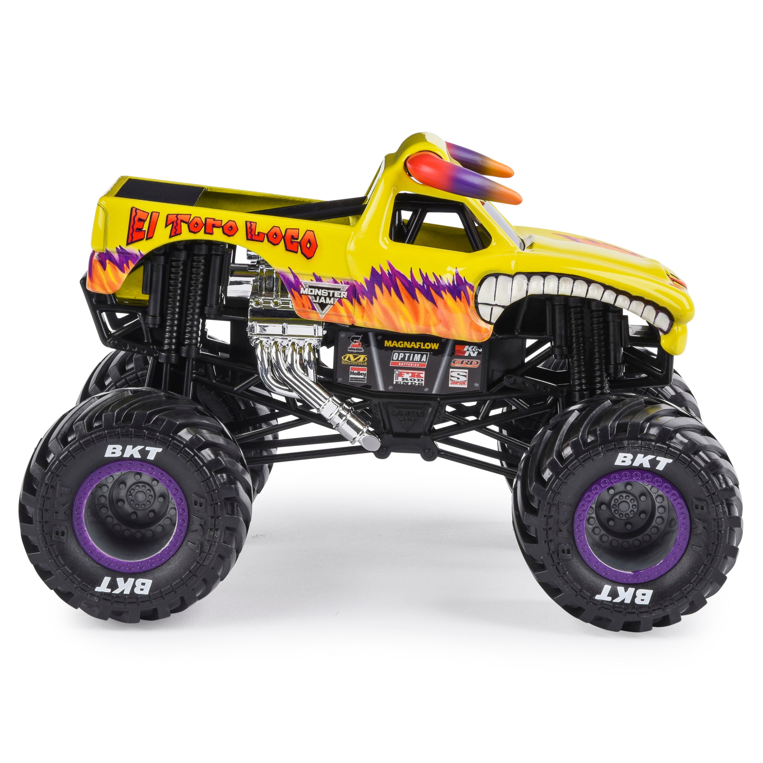 1:24 Scale Yellow Monster Jam Die - Cast Monster Truck El Toro Loco