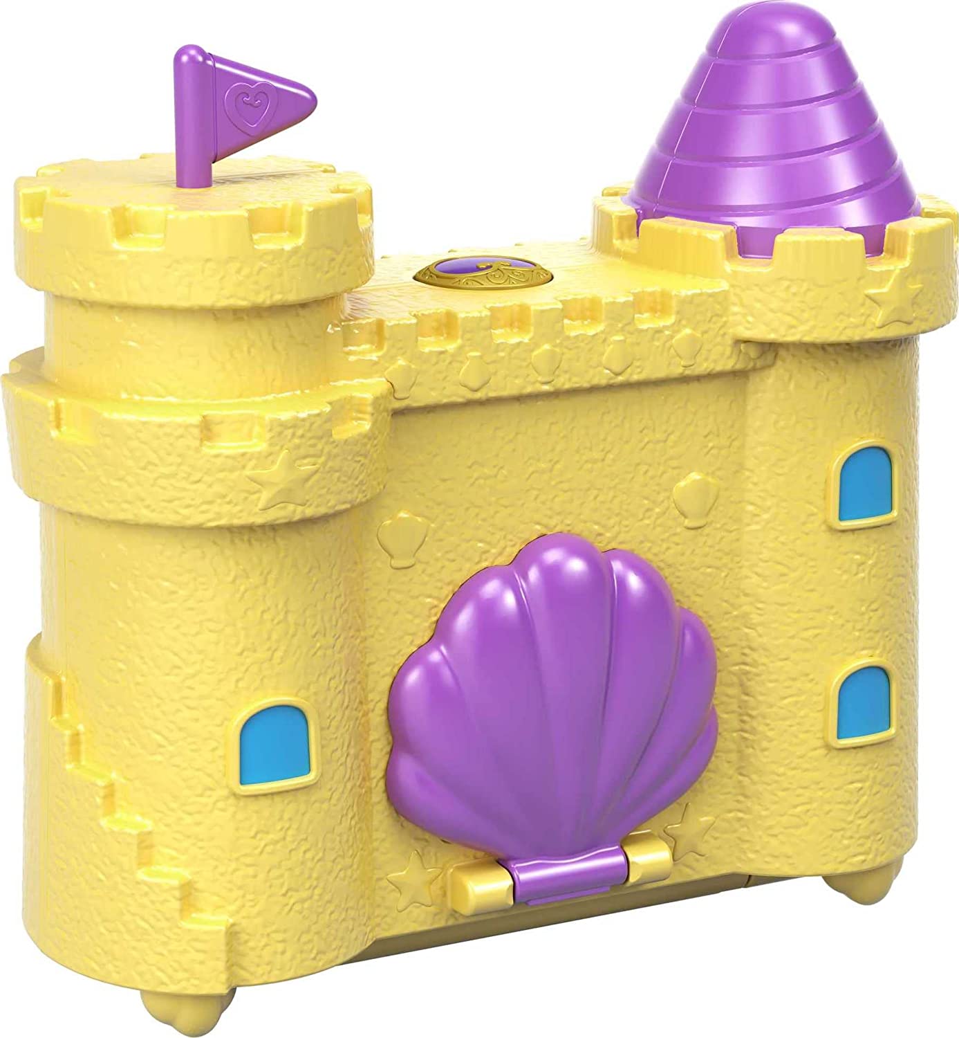 Hot Deal! Polly Pocket Sandcastle-Shaped Big Pocket World Surf 'N' Sandventure Compact Set
