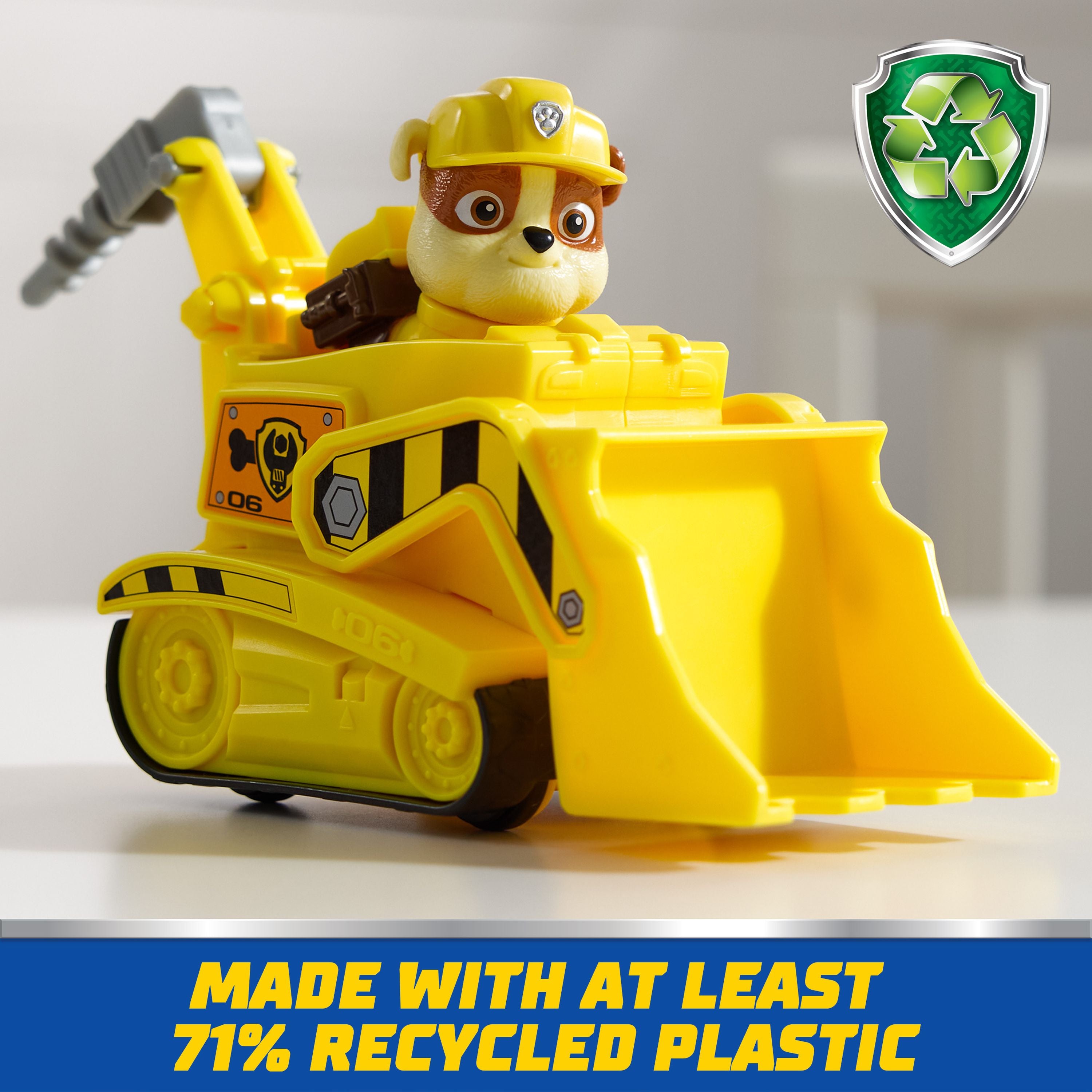 Hot Sale! PAW Patrol Basic Bulldozer Rescue Vehicle with Rubble Figure