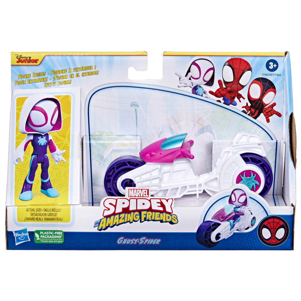 Marvel's Ghost - Spider Motorcycle Set with Spidey Action Figure