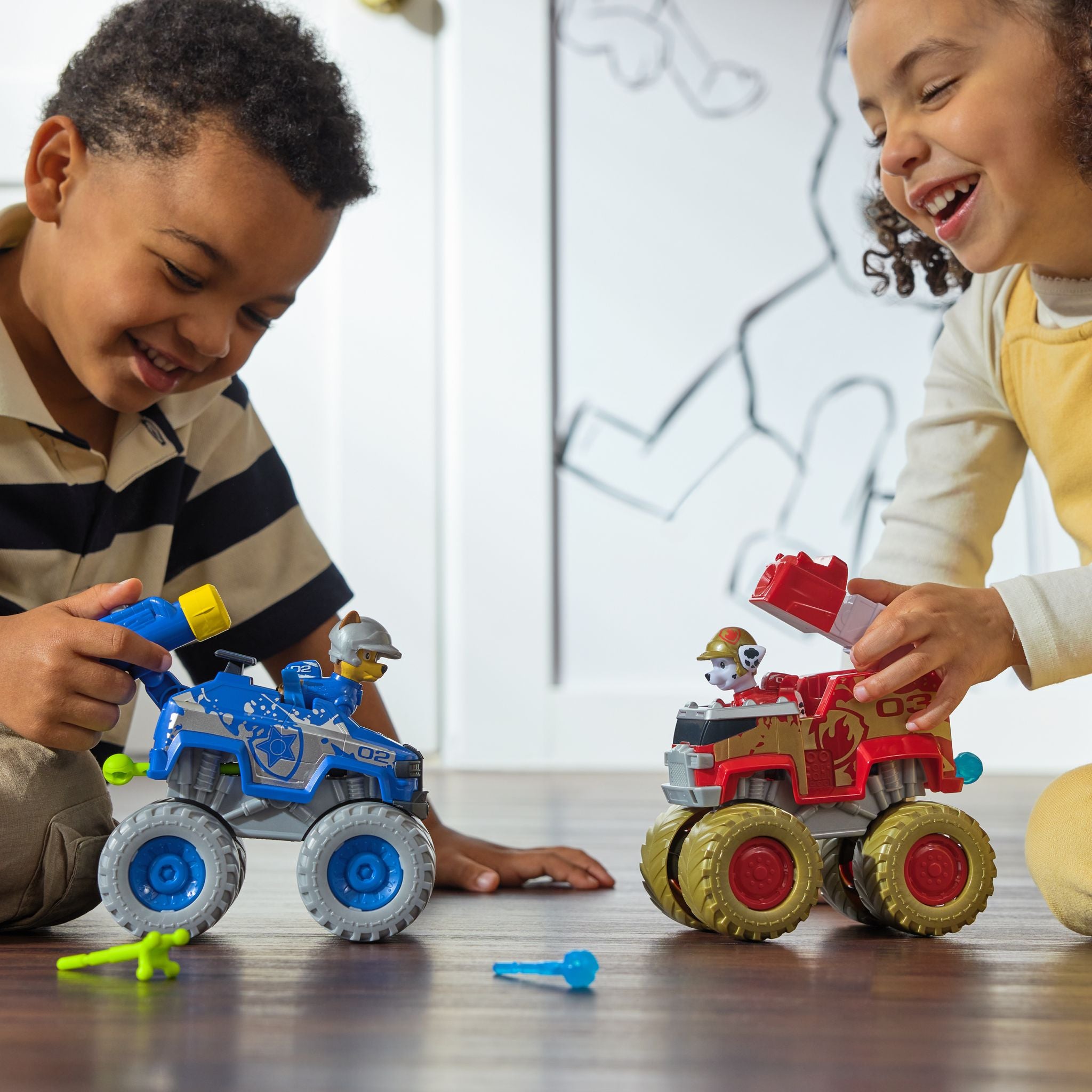 PAW Patrol Chase & Marshall Metallic Rescue Wheels Team Pack for Kids