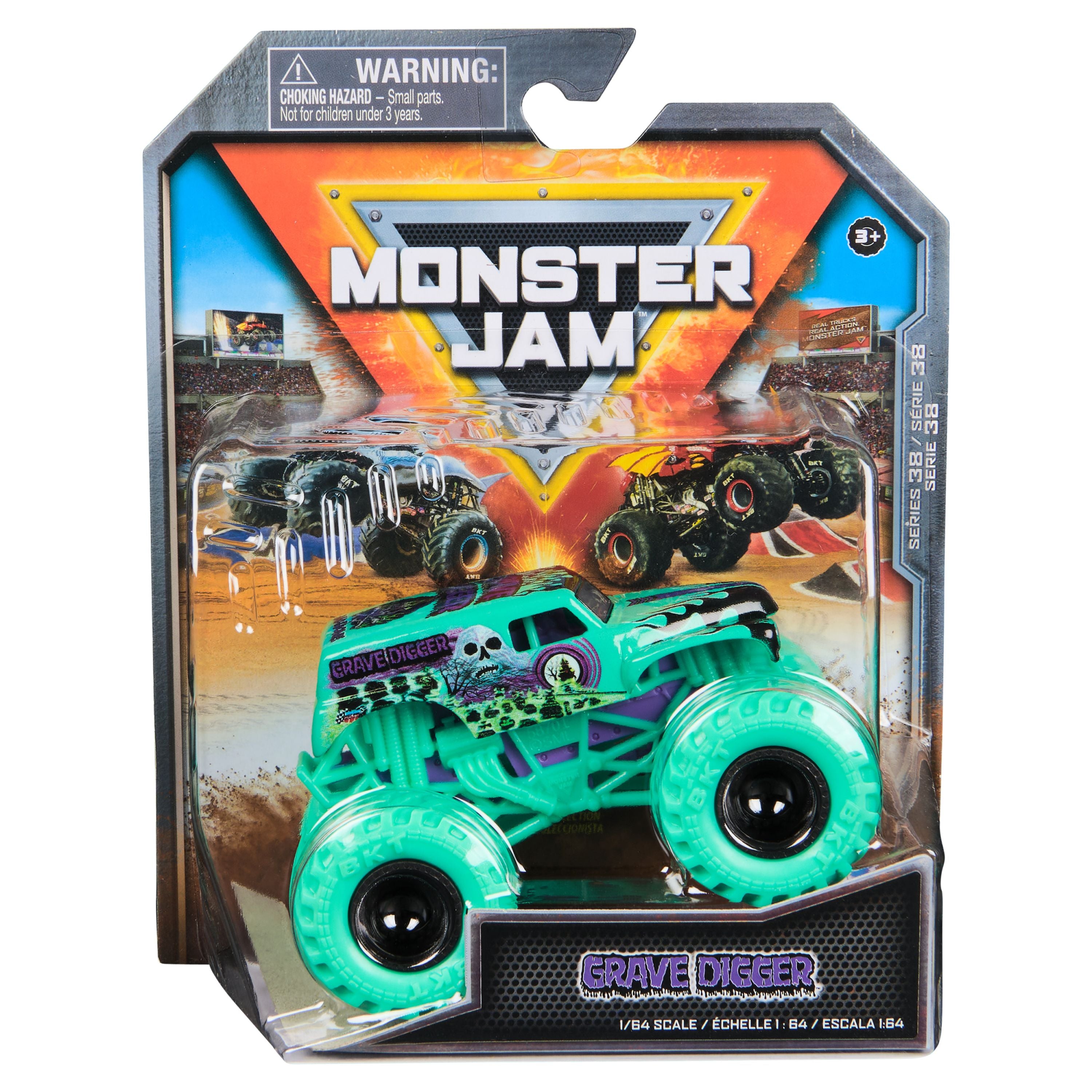Hot Deal: 1:64 Scale Monster Jam Die - Cast Truck Series 38 Grave Digger Collectible