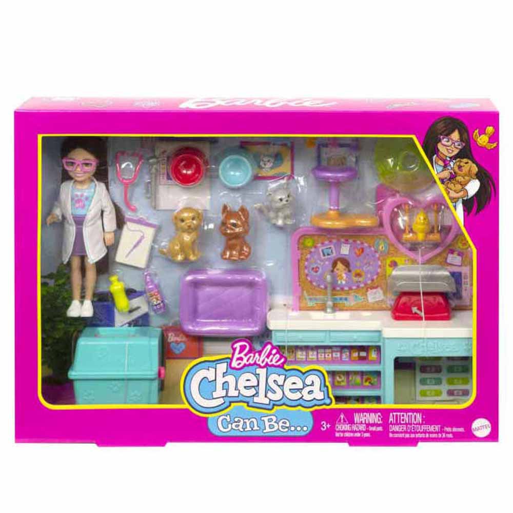 Hot Deal! Barbie Chelsea Pet Vet Doll and Playset for Creative Kids Aged 3+