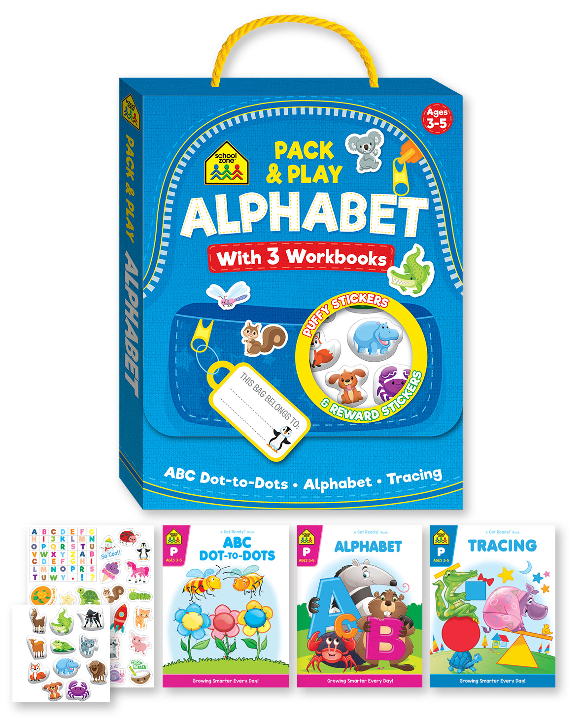Hot Deal! School Zone ABC Play and Pack Satchel for Early Learners