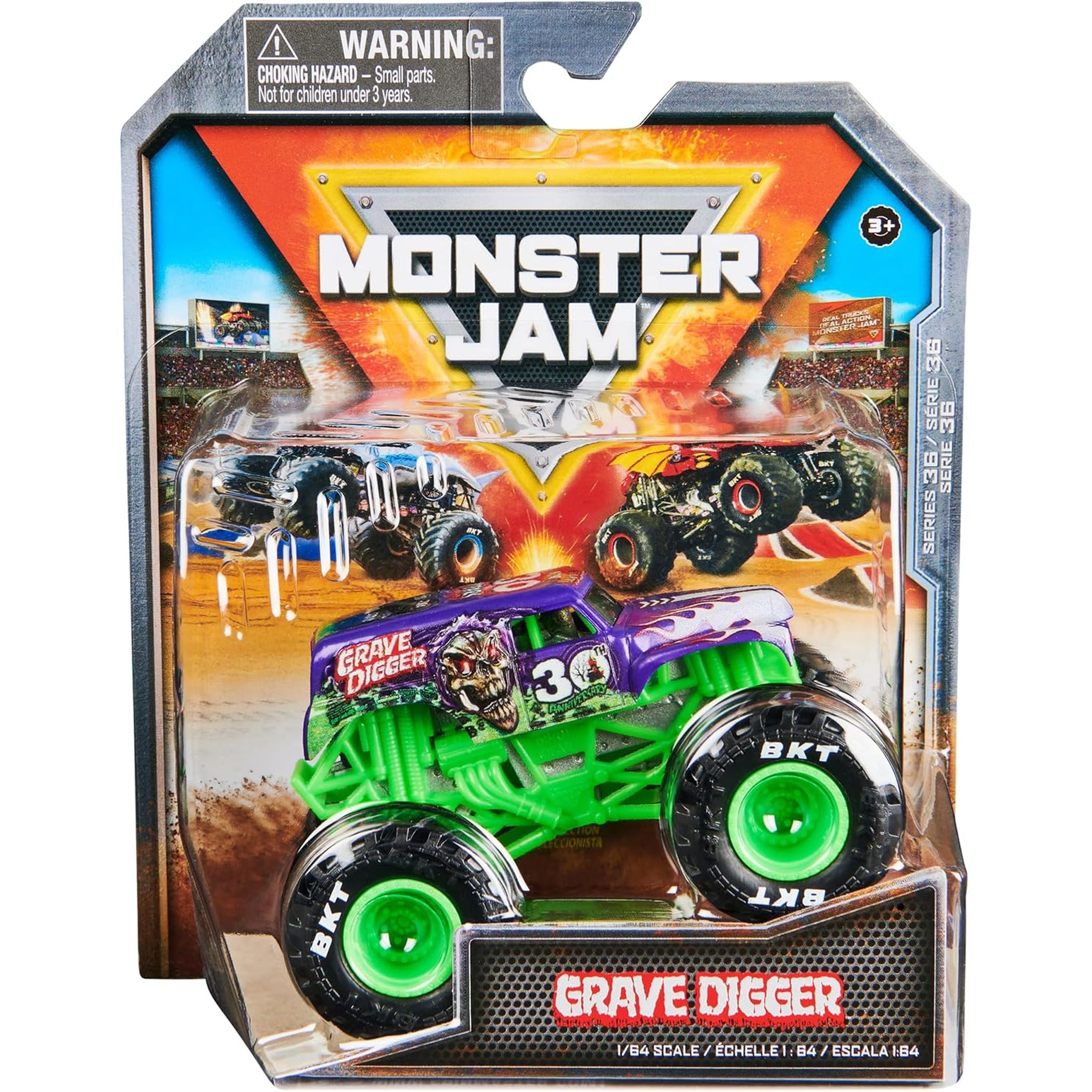 1:64 Scale Monster Jam Die - Cast Series 36 Grave Digger Monster Truck