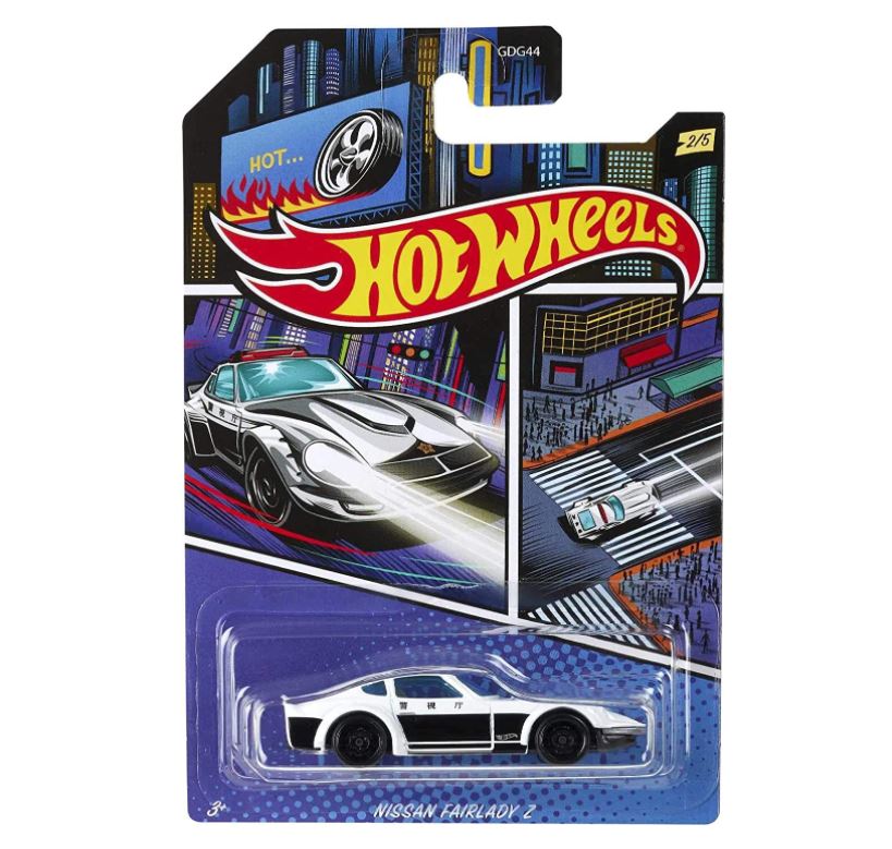 Limited Offer! Hot Wheels 1:64 Scale International Police Series Nissan Fairlady Z Cars for Collectors and Kids