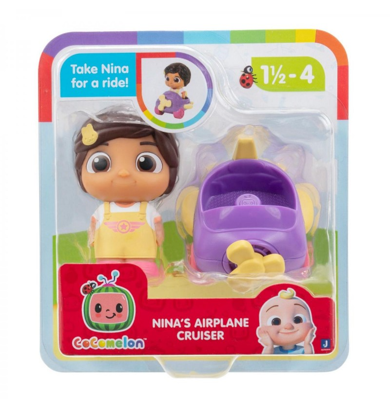 Hot Sale! Cocomelon JJ & Friends Cruisers - Nina Airplane Set