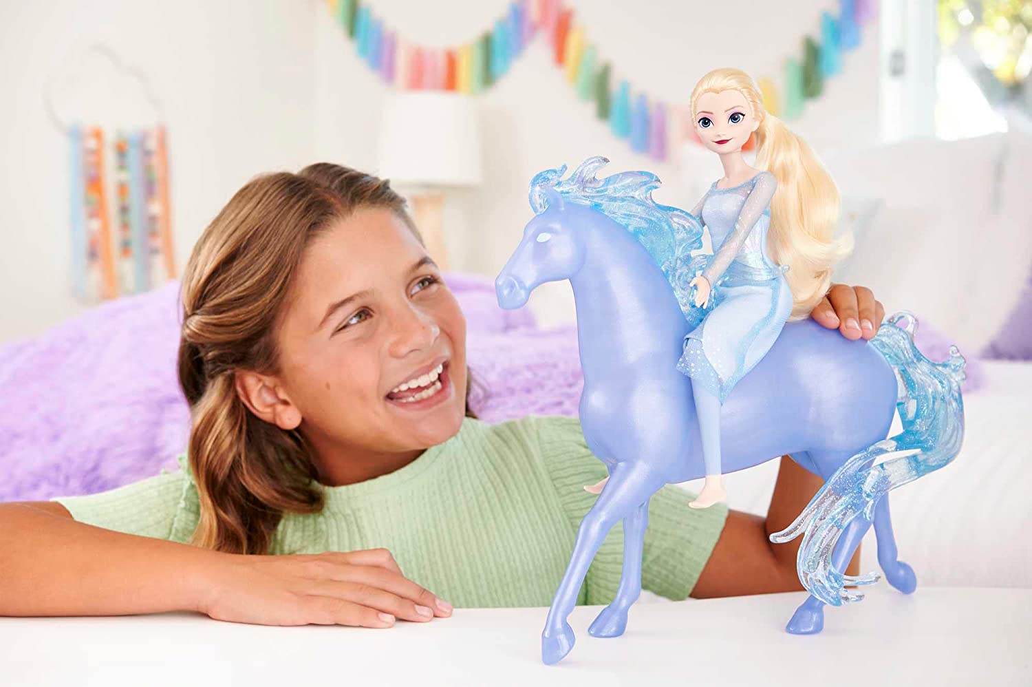 Hot! Disney Frozen 2 Elsa & Nokk Figure Set