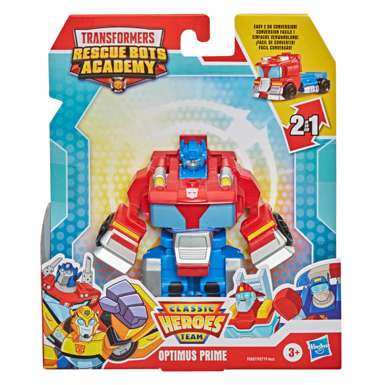 Hot! Transformers Rescue Bots Academy Optimus Prime Classic Hero